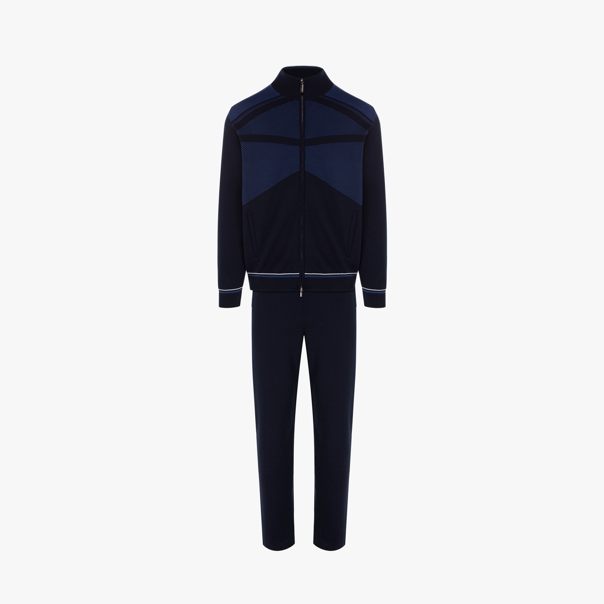 Zilli Navy Cotton and Silk Jogging Suit