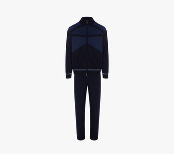 Zilli Navy Cotton and Silk Jogging Suit
