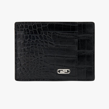 Zilli Black Crocodile CC7 Card Holder