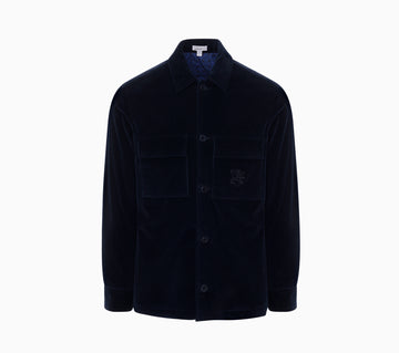 Overshirt with Lion Embroidery