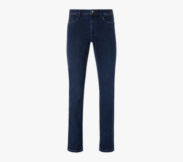 Slim Fit Jeans with Lion in the wind Embroidery