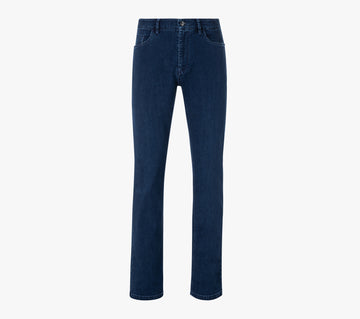 Zilli Jeans With Micro Griffon Embroidery & Suede Calfskin Patch