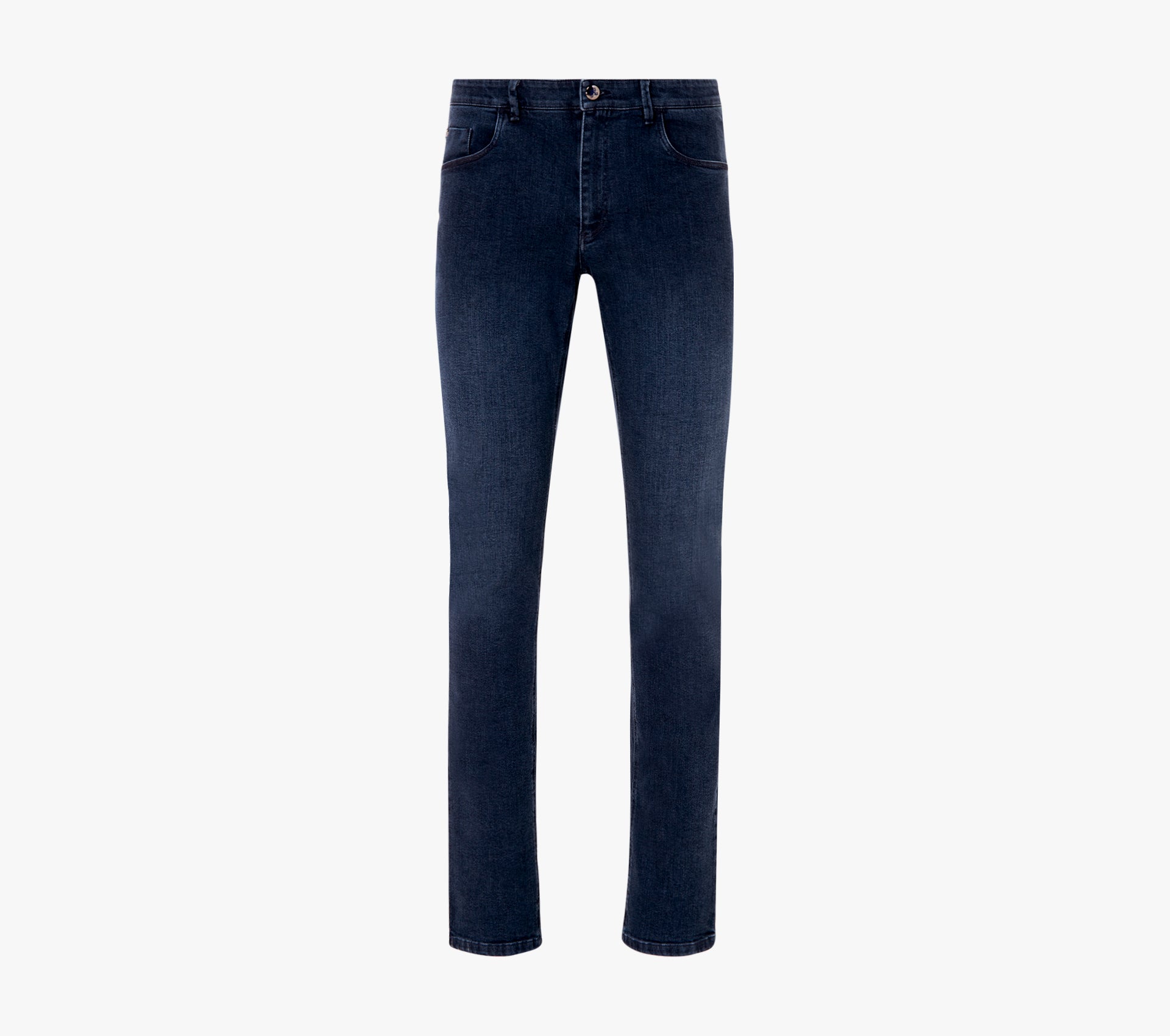 Slim Fit Jeans with Suede Calfskin Patch