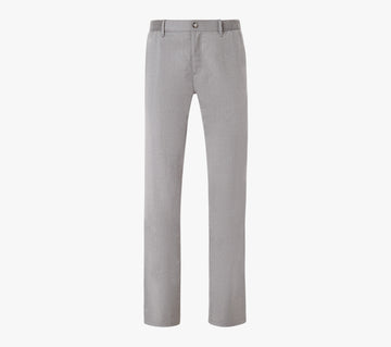 Elastic Waistband Trousers with Reworked Houndstooth Detailing