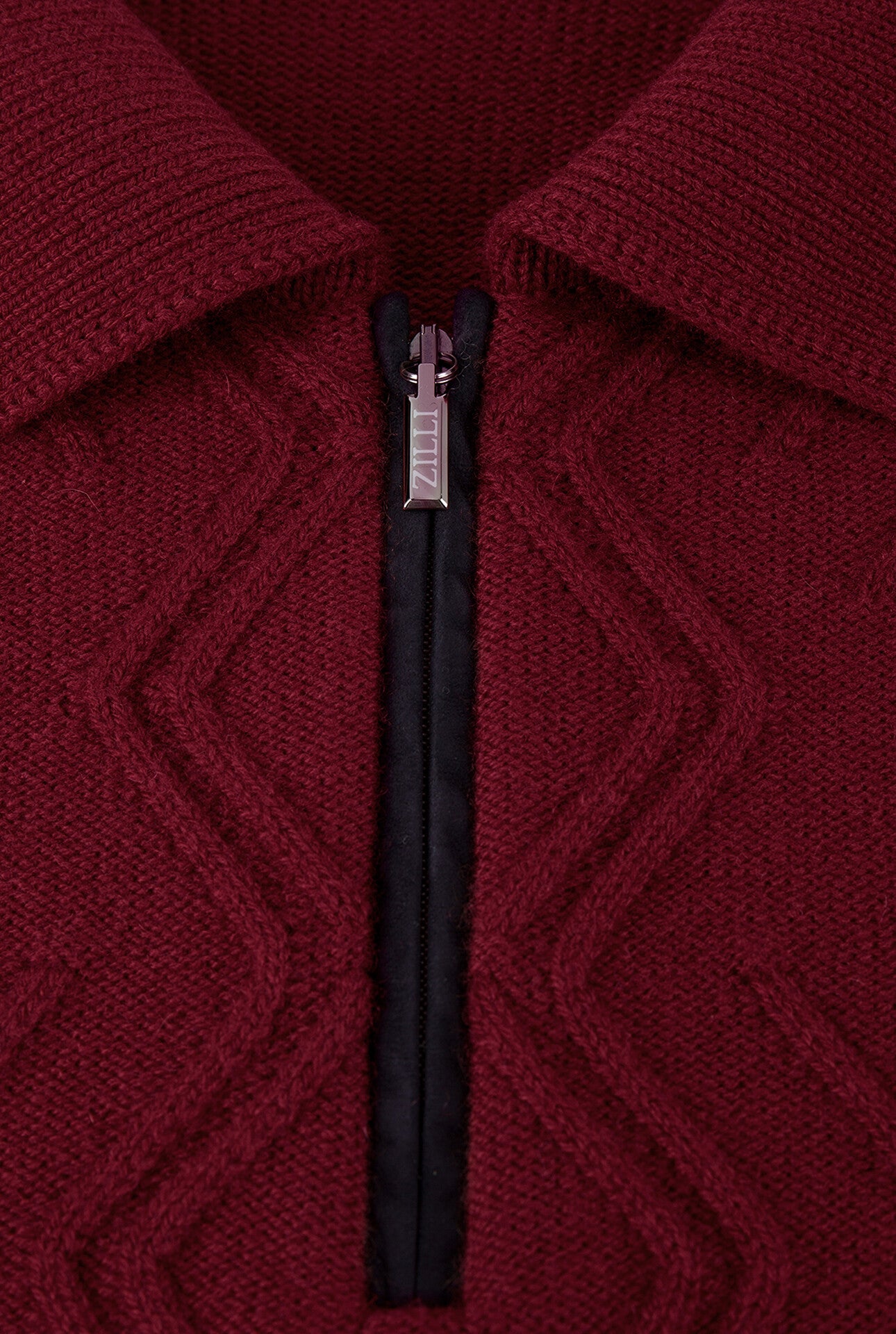 Zilli Mirror Lozenges Jacquard Weave Zipped Polo