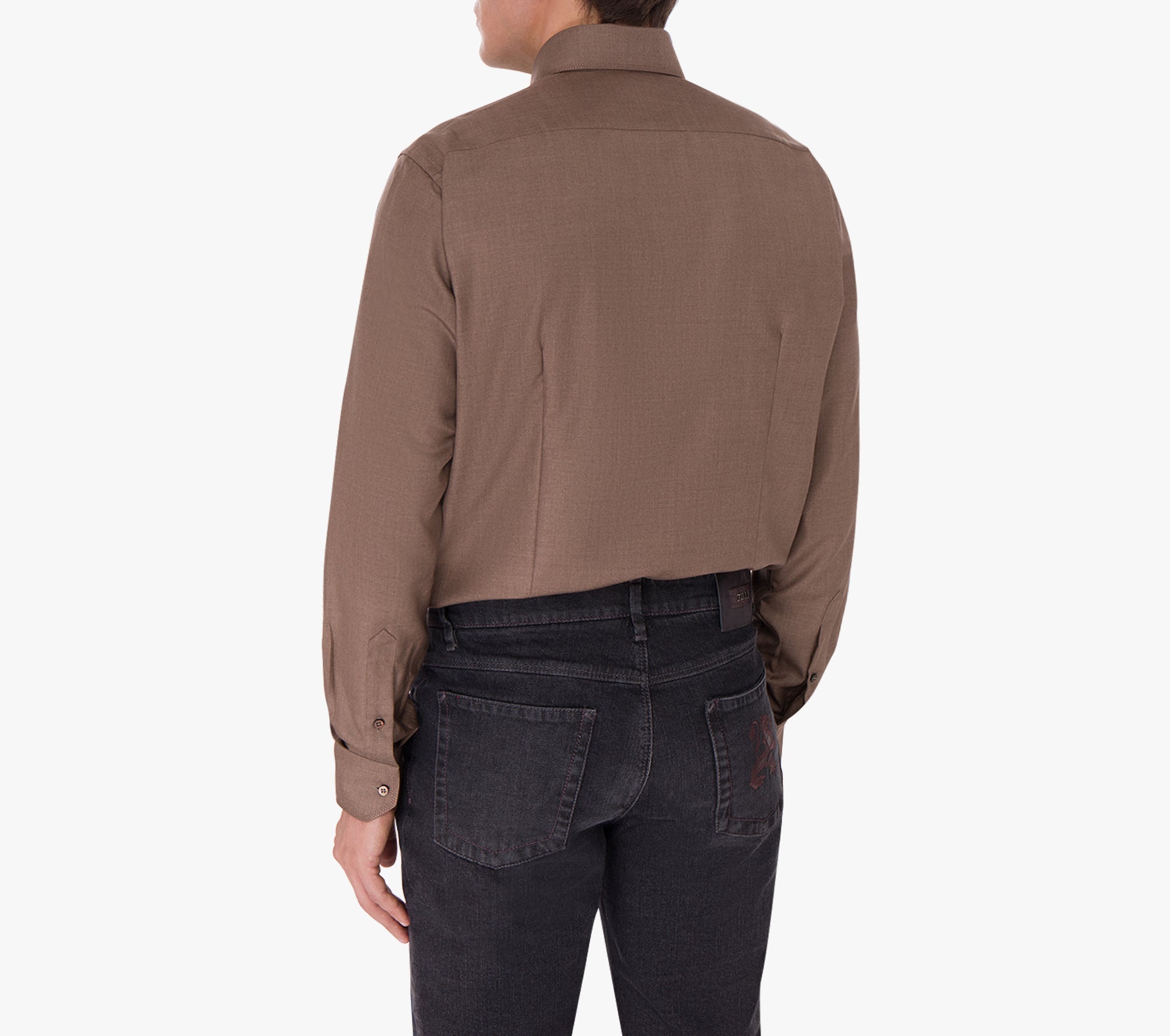 Timeless Long-Sleeve Shirt in Cashmere and Silk