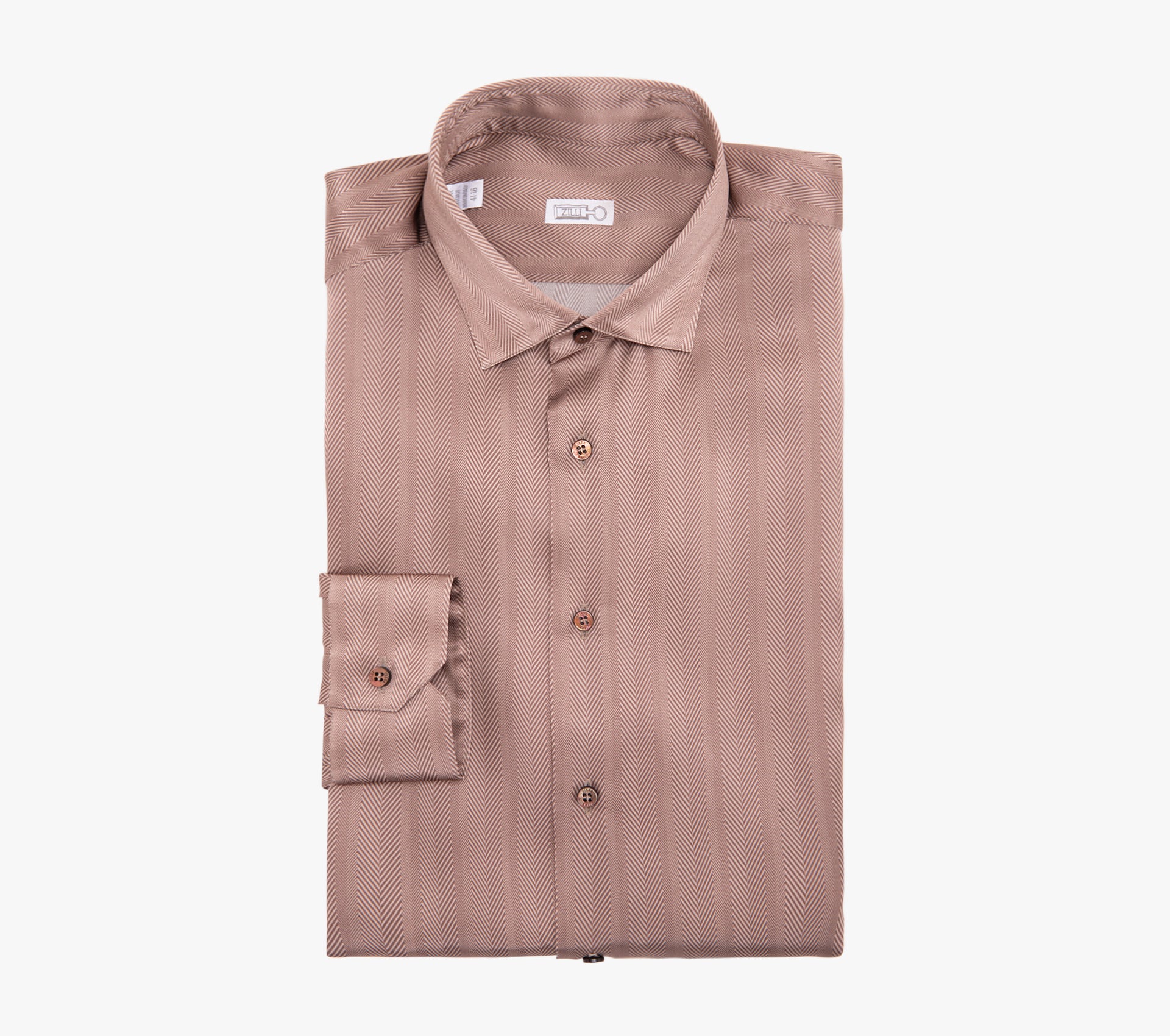 Classic Long-Sleeve Silk Shirt