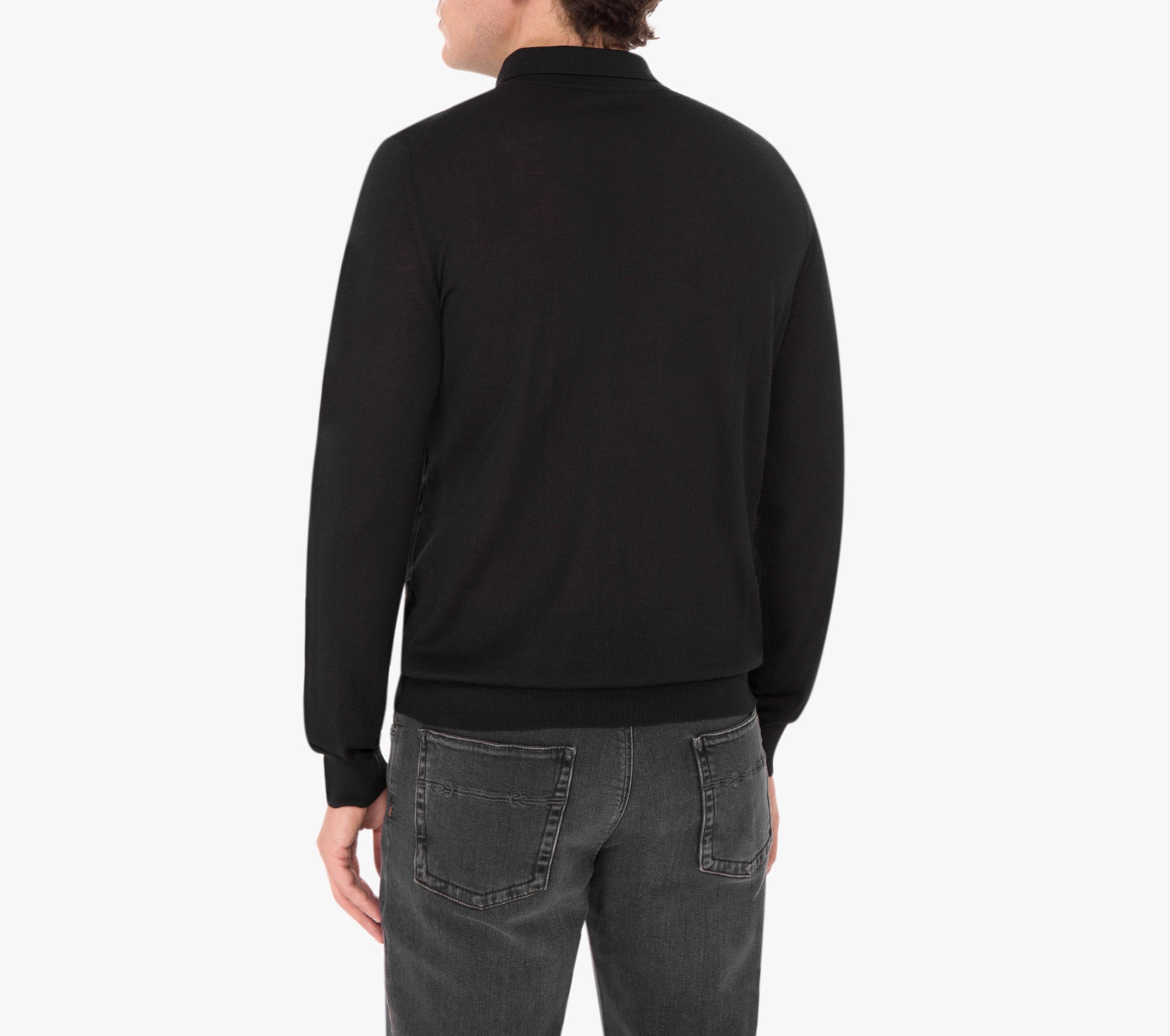 Long Sleeve Zipped Polo