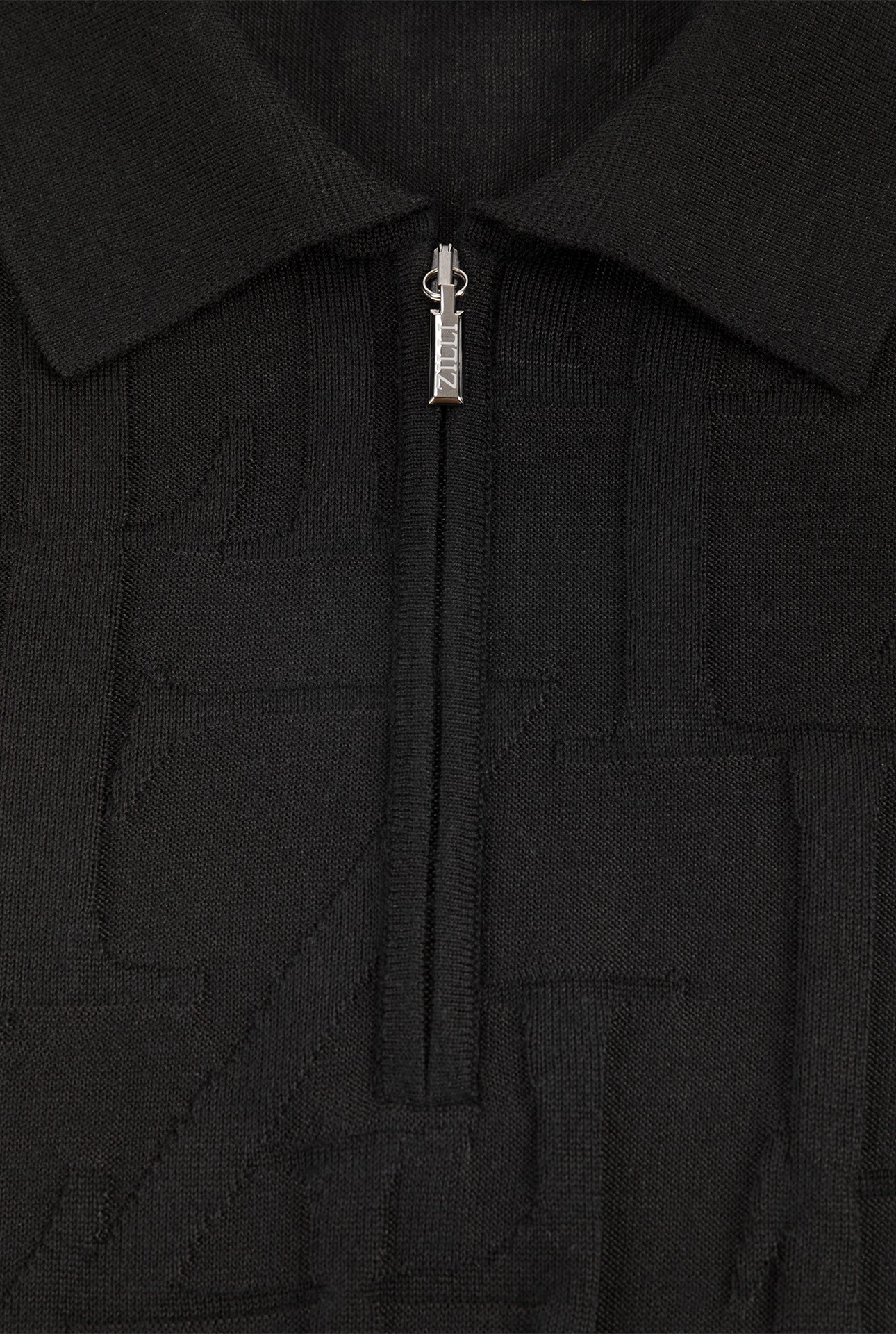 Long Sleeve Zipped Polo