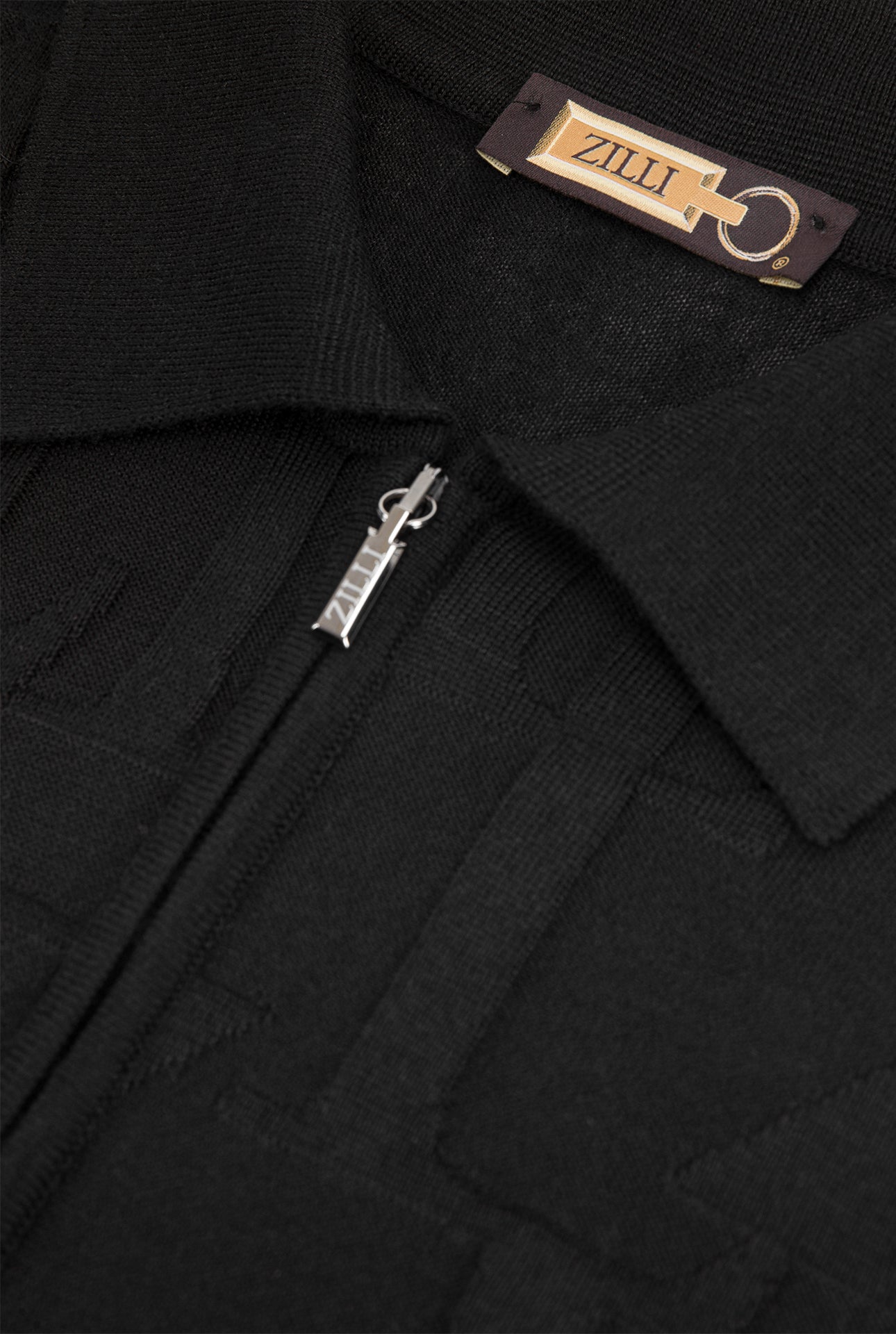 Long Sleeve Zipped Polo