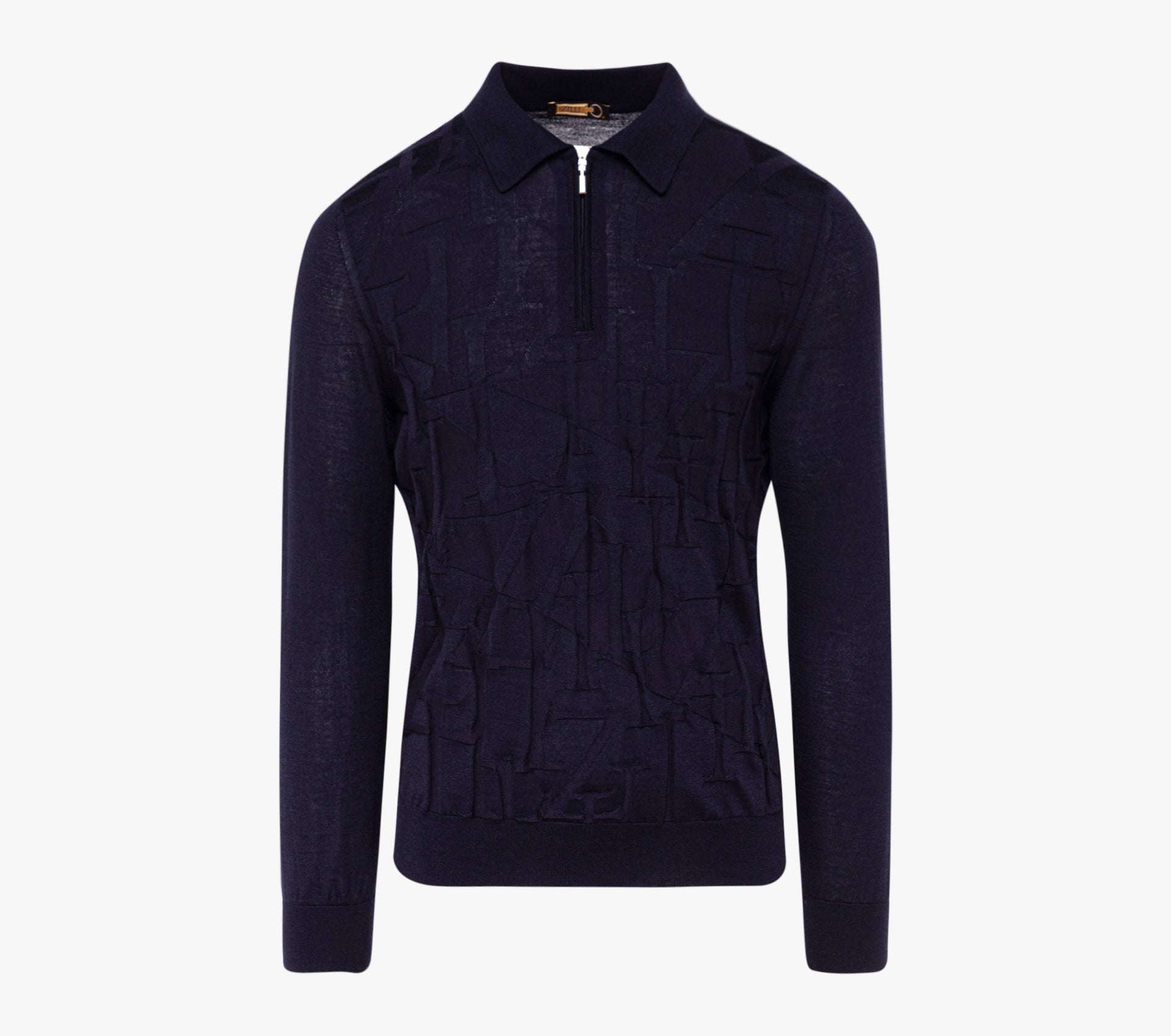 Long Sleeve Zipped Polo