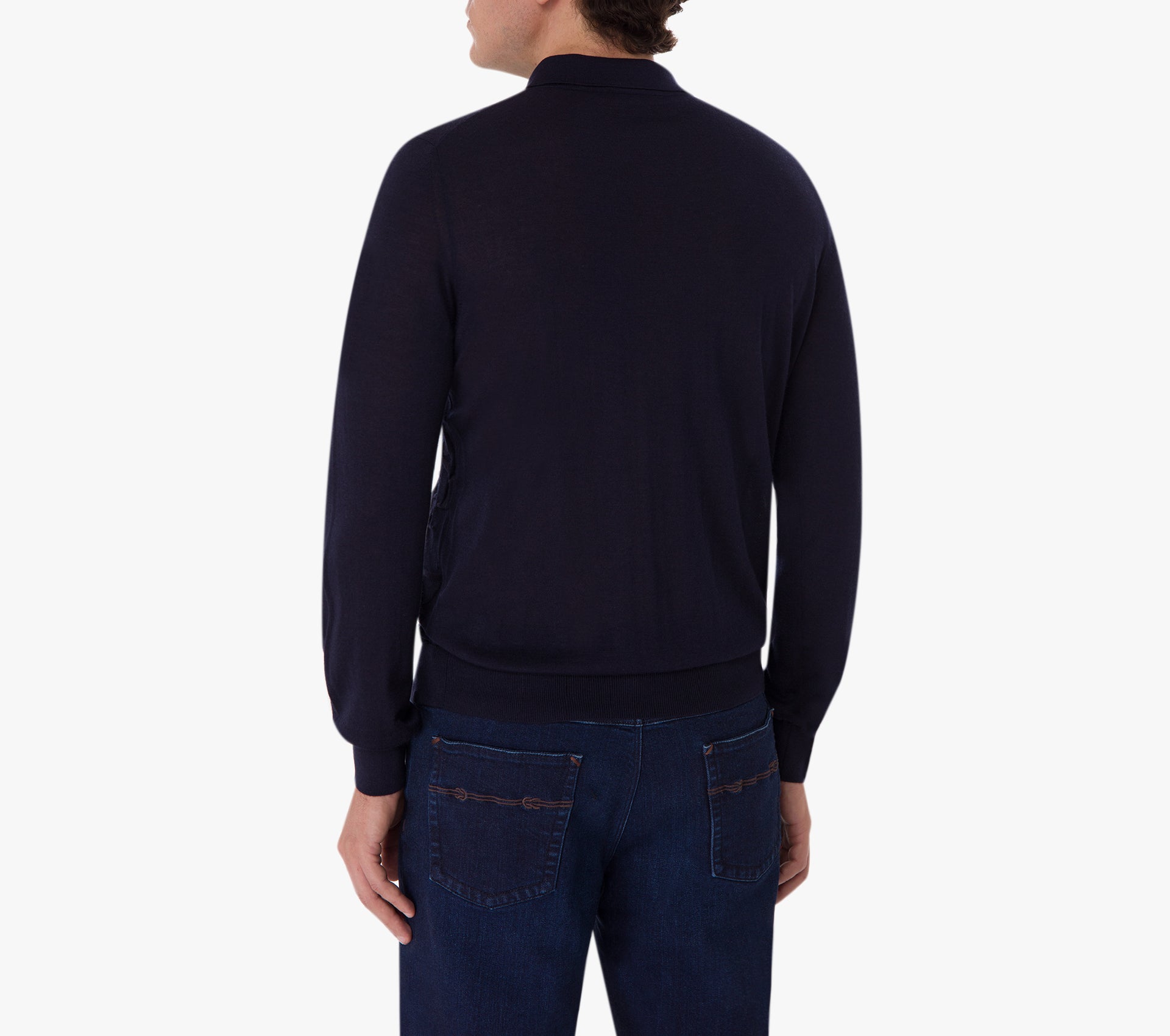 Long Sleeve Zipped Polo