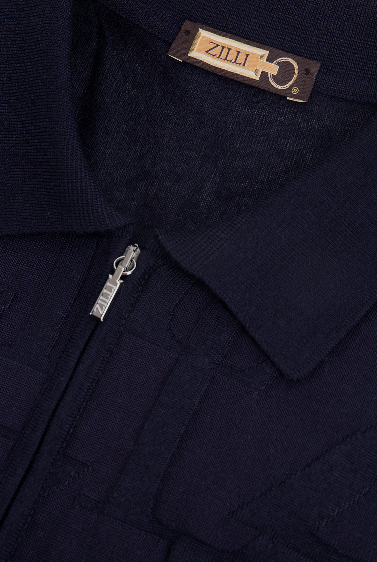 Long Sleeve Zipped Polo