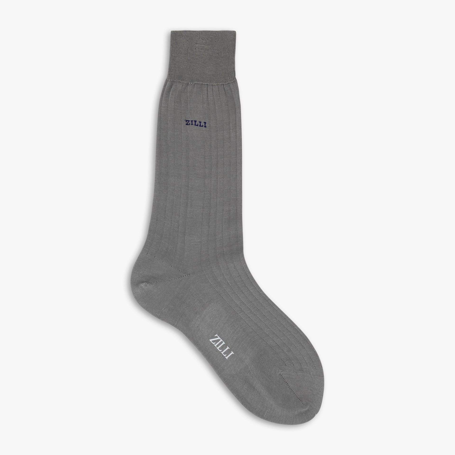 Zilli Cotton Ribbed Mid-Calf Socks