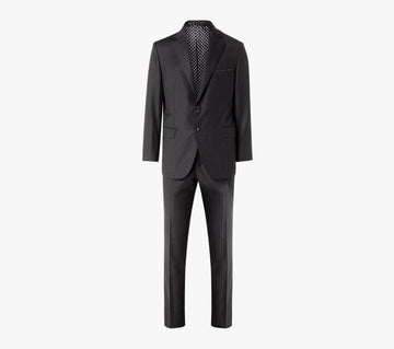 Zilli Two-Button Jacket Suit in Dark Grey