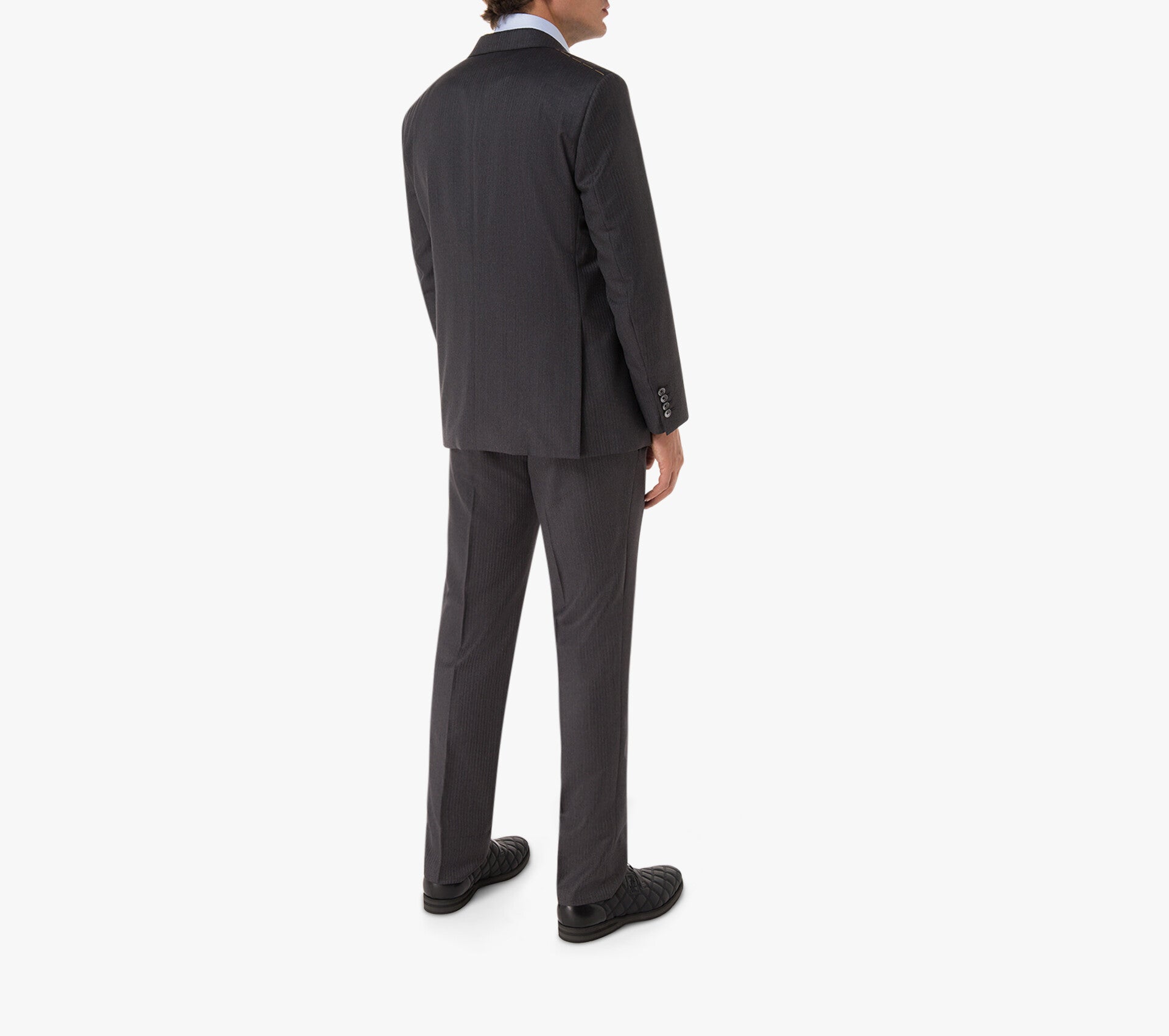 Zilli Two-Button Jacket Suit in Dark Grey