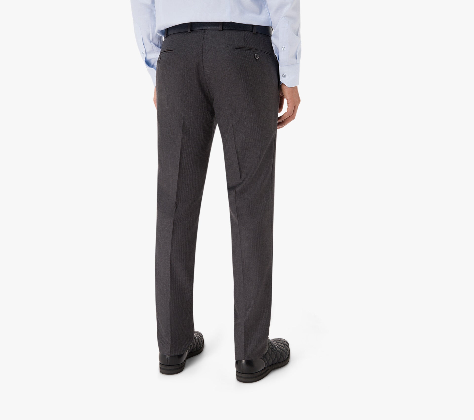 Zilli Two-Button Jacket Suit in Dark Grey