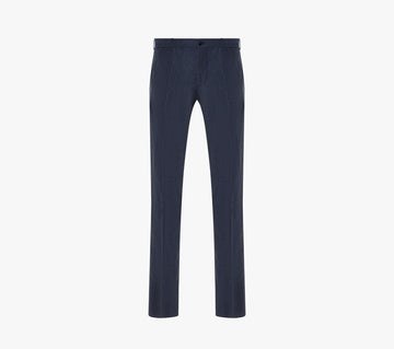 Trousers with Leather Details