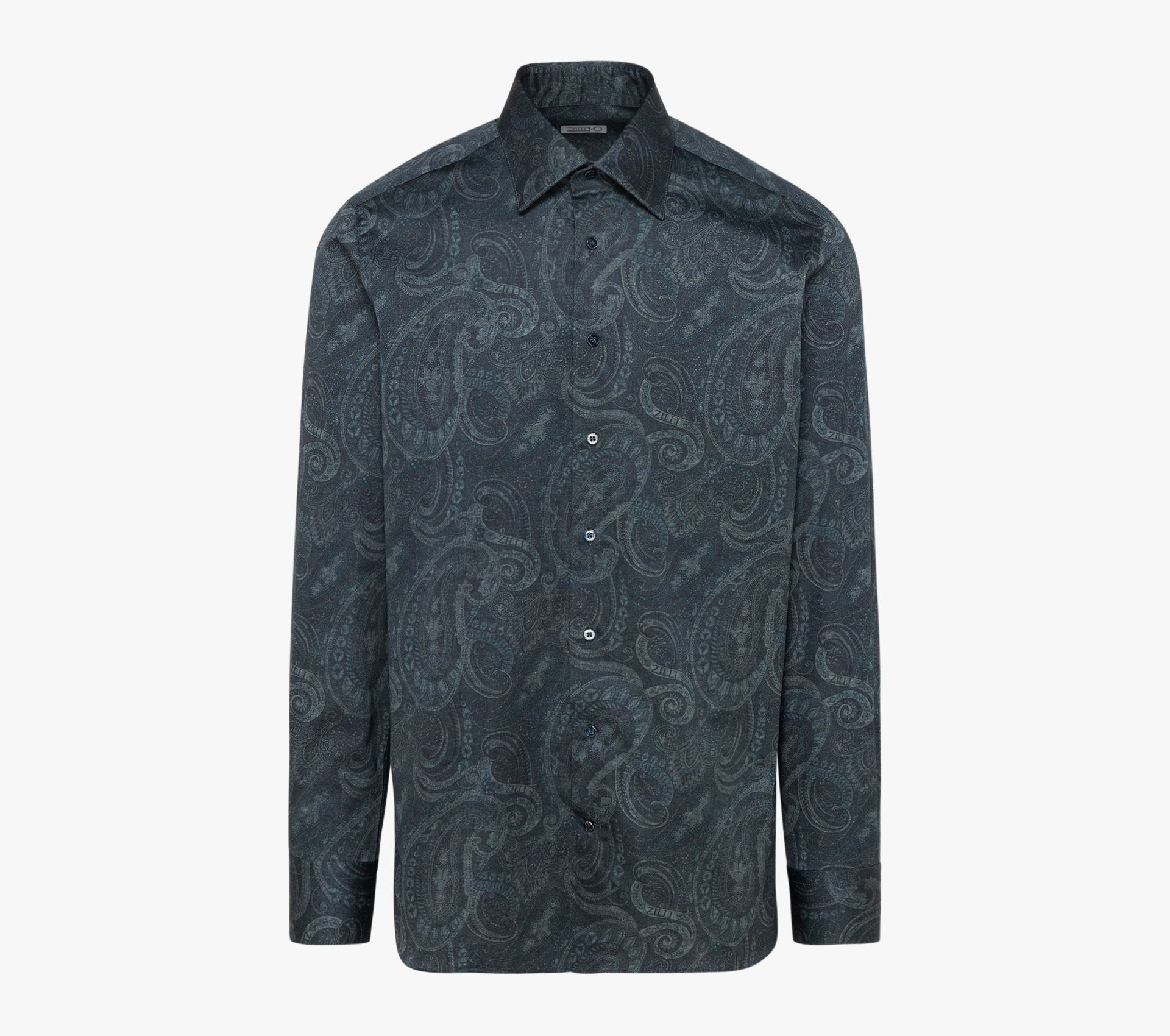 Long Sleeves Shirt with Paisley Pattern