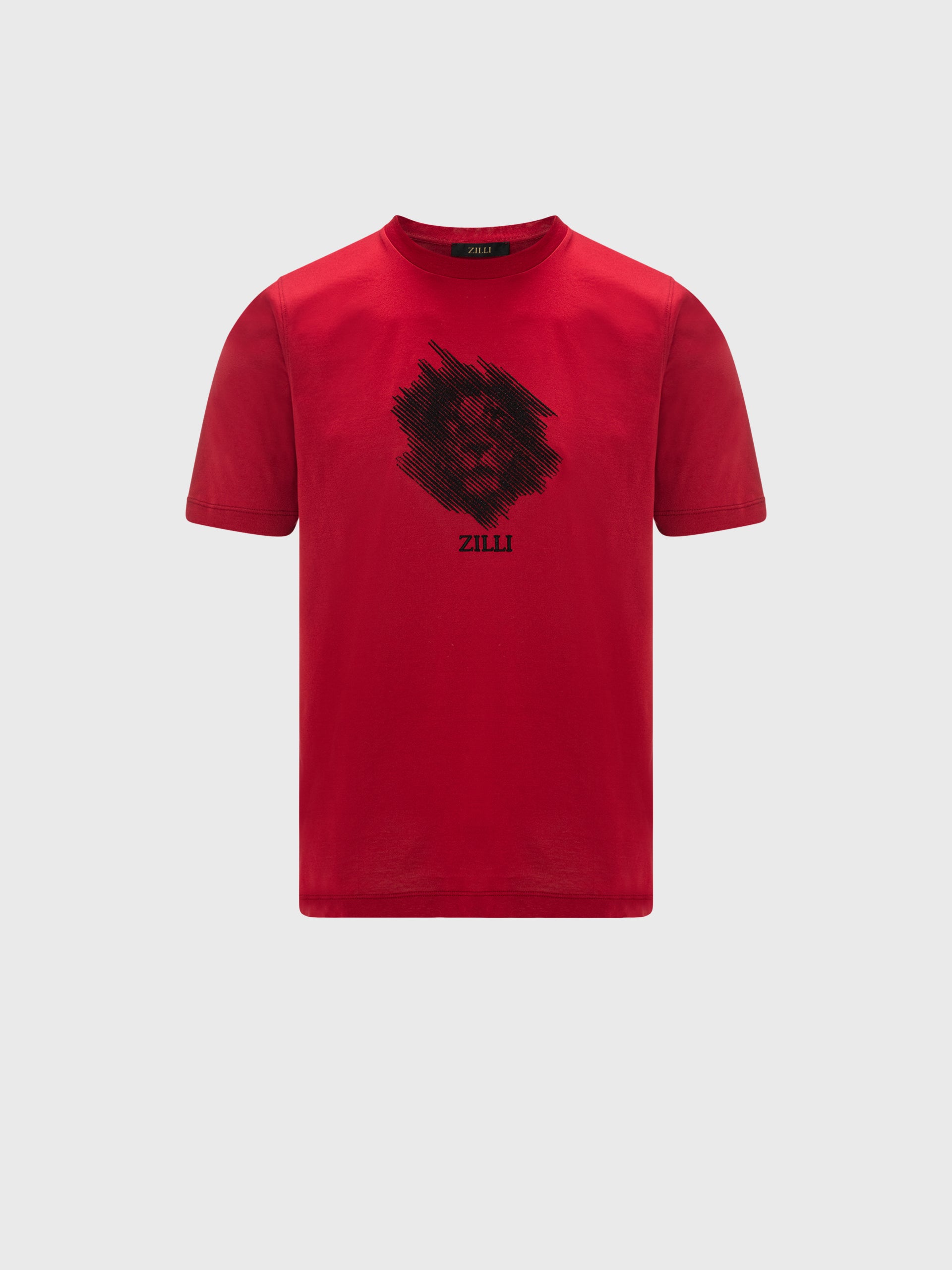 T-shirt with Lion Stripes Embroidery