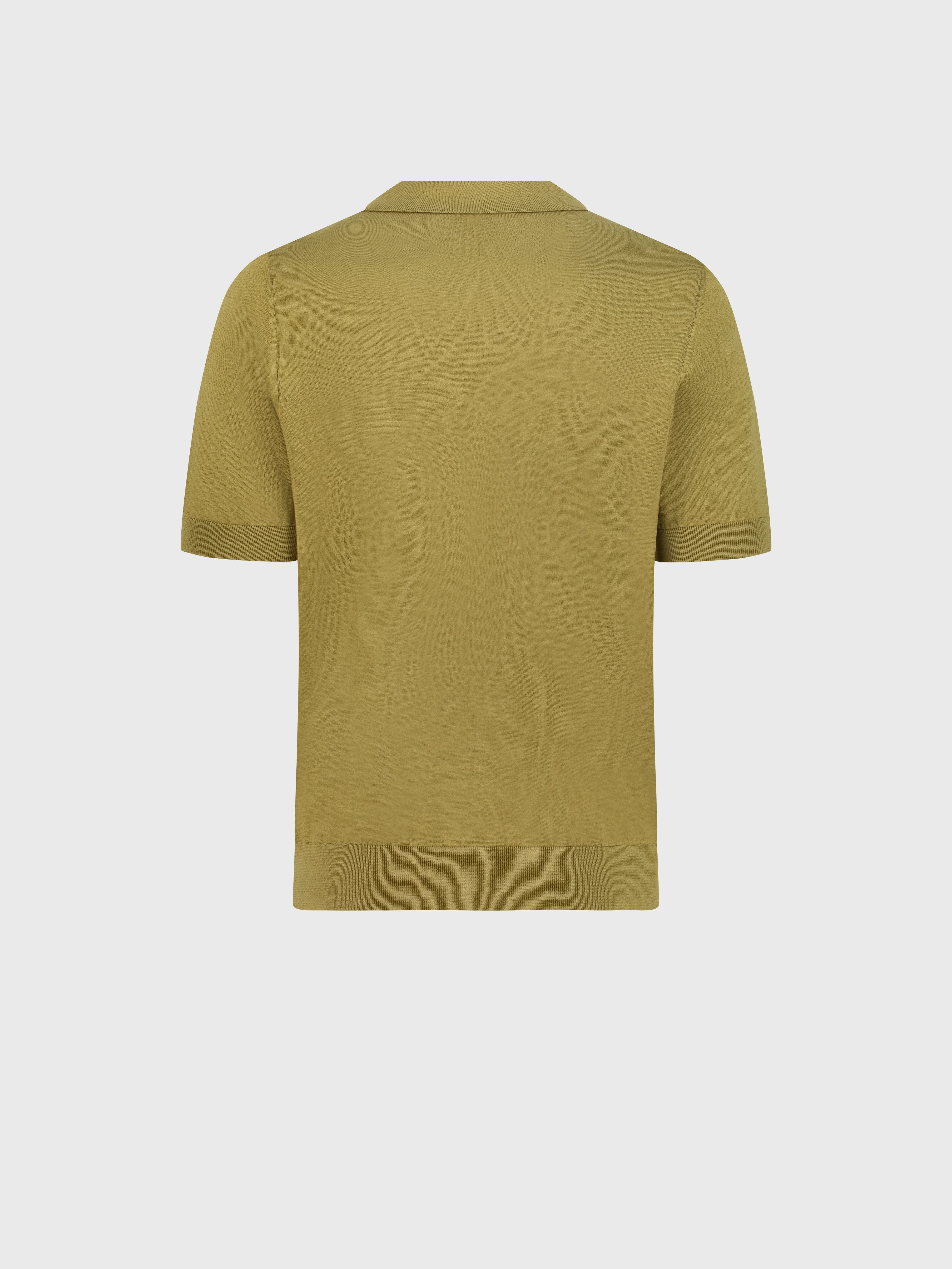 " Zipped Polo Shirt with Zilli Pattern"