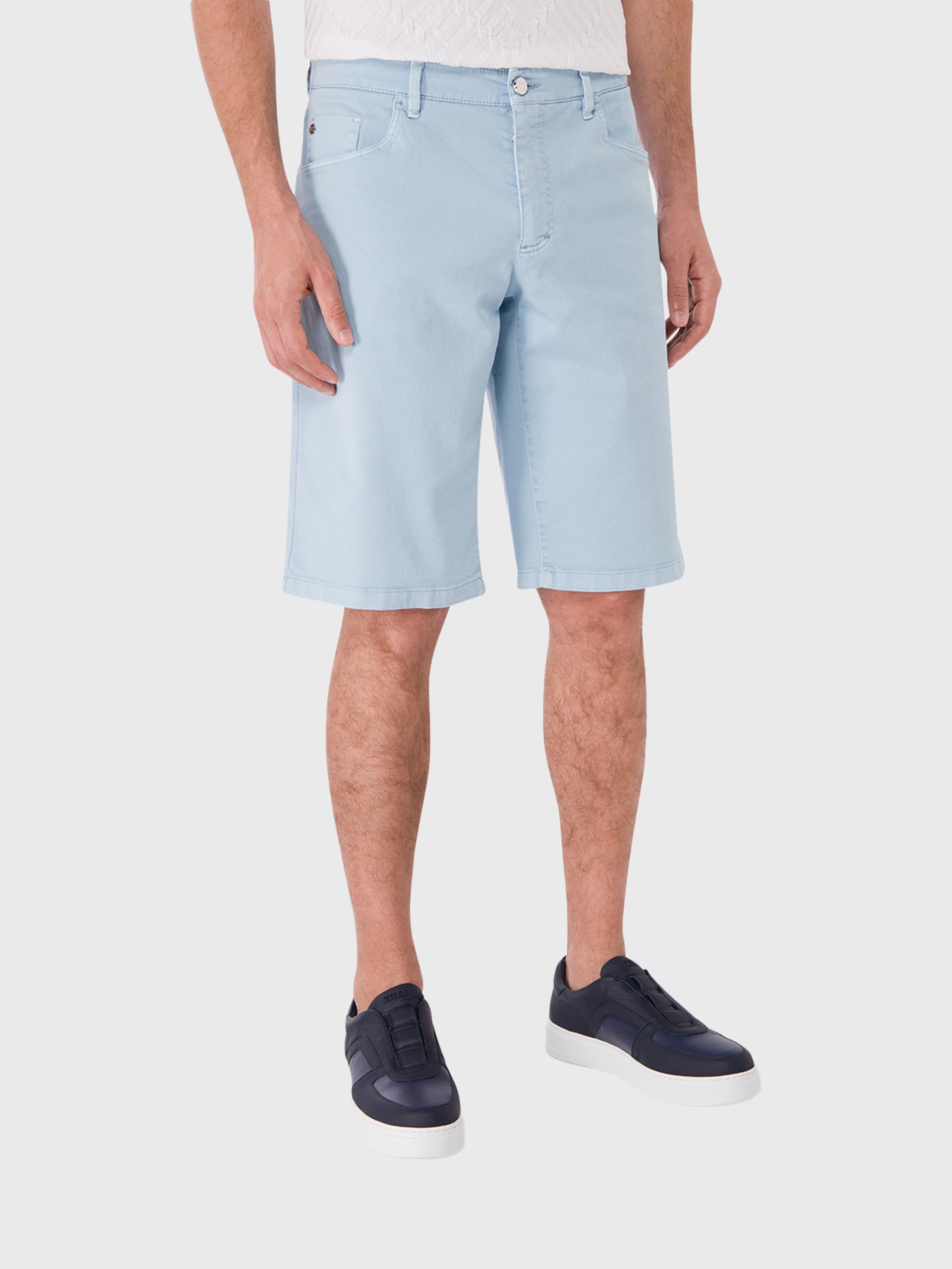 Slim Fit Cotton Shorts