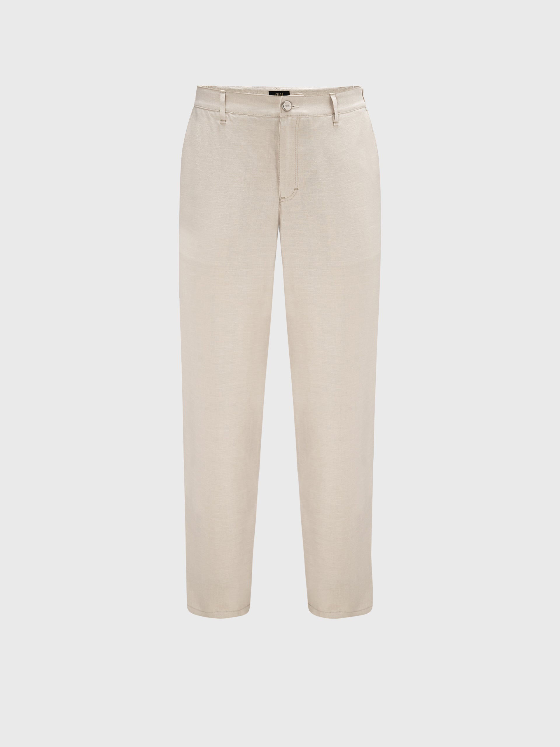 Linen and Silk Slim Fit Pants