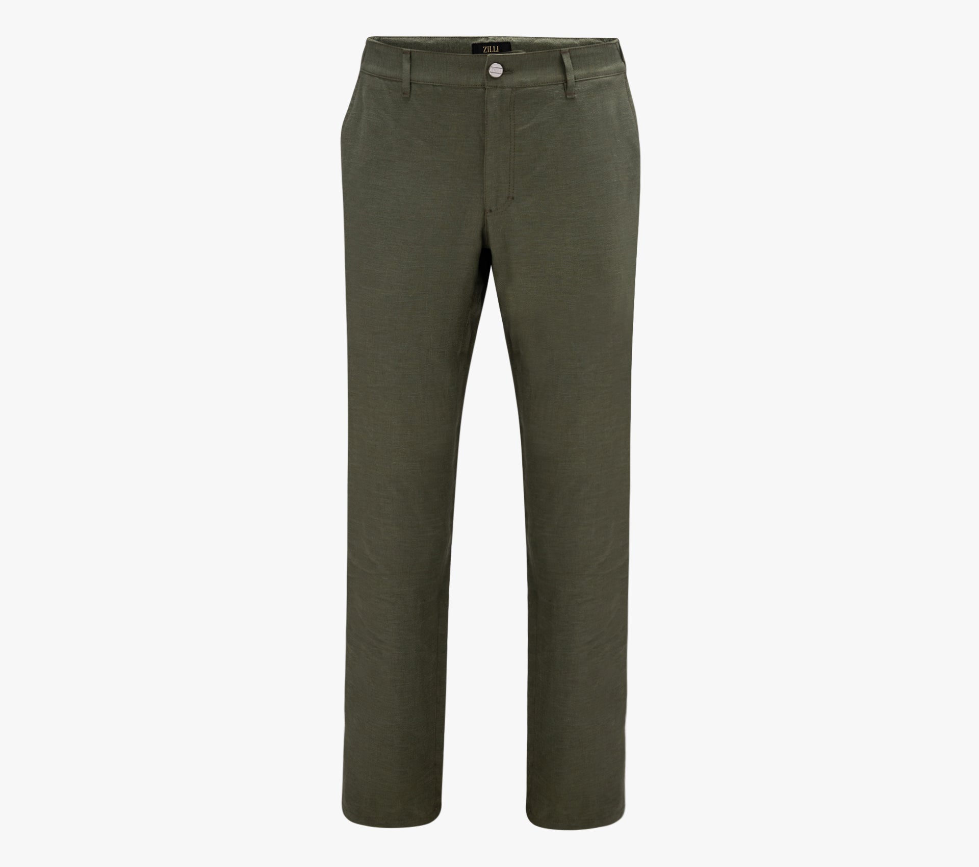 Linen and Silk Slim Fit Pants