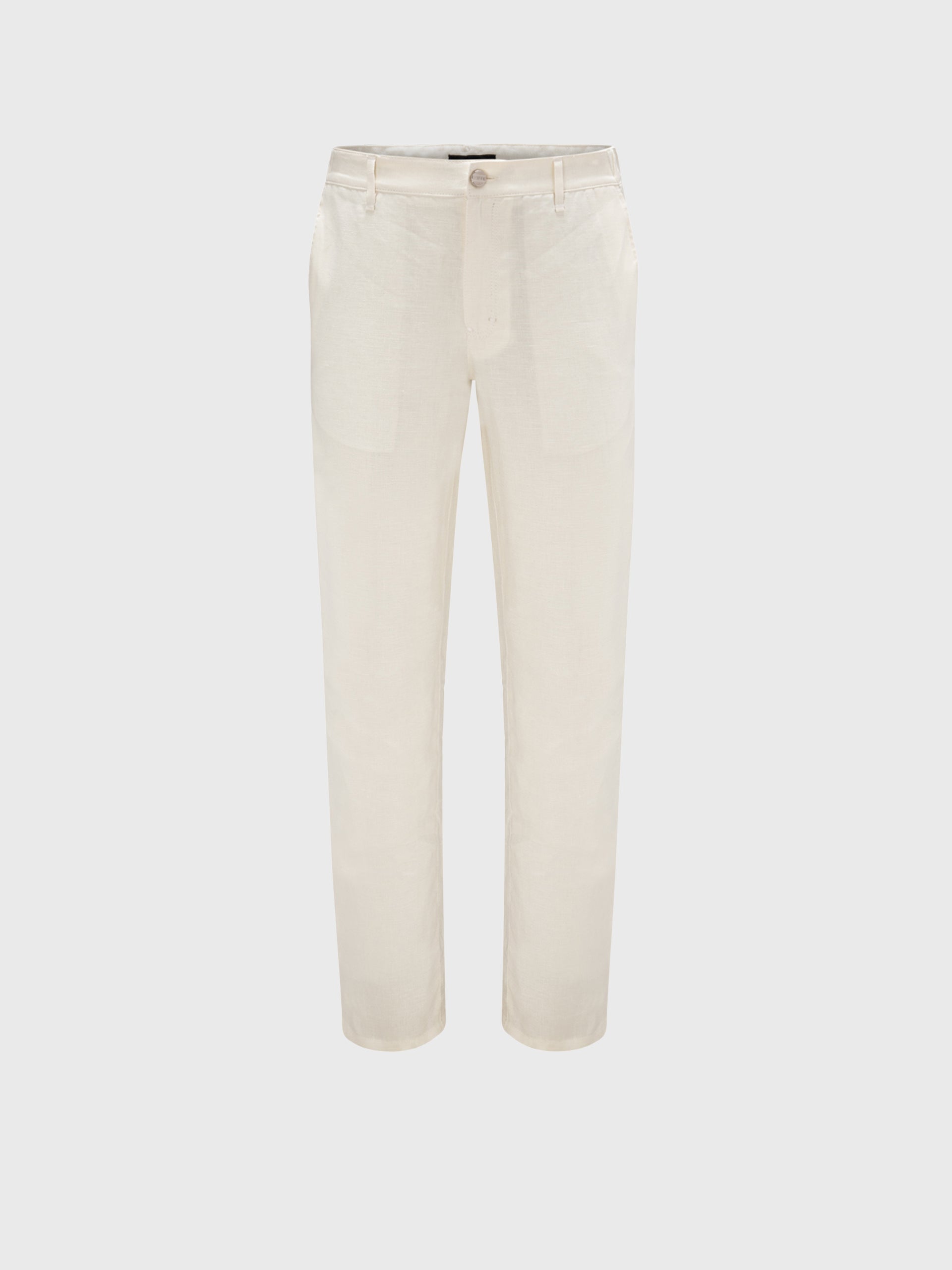 Linen and Silk Slim Fit Pants