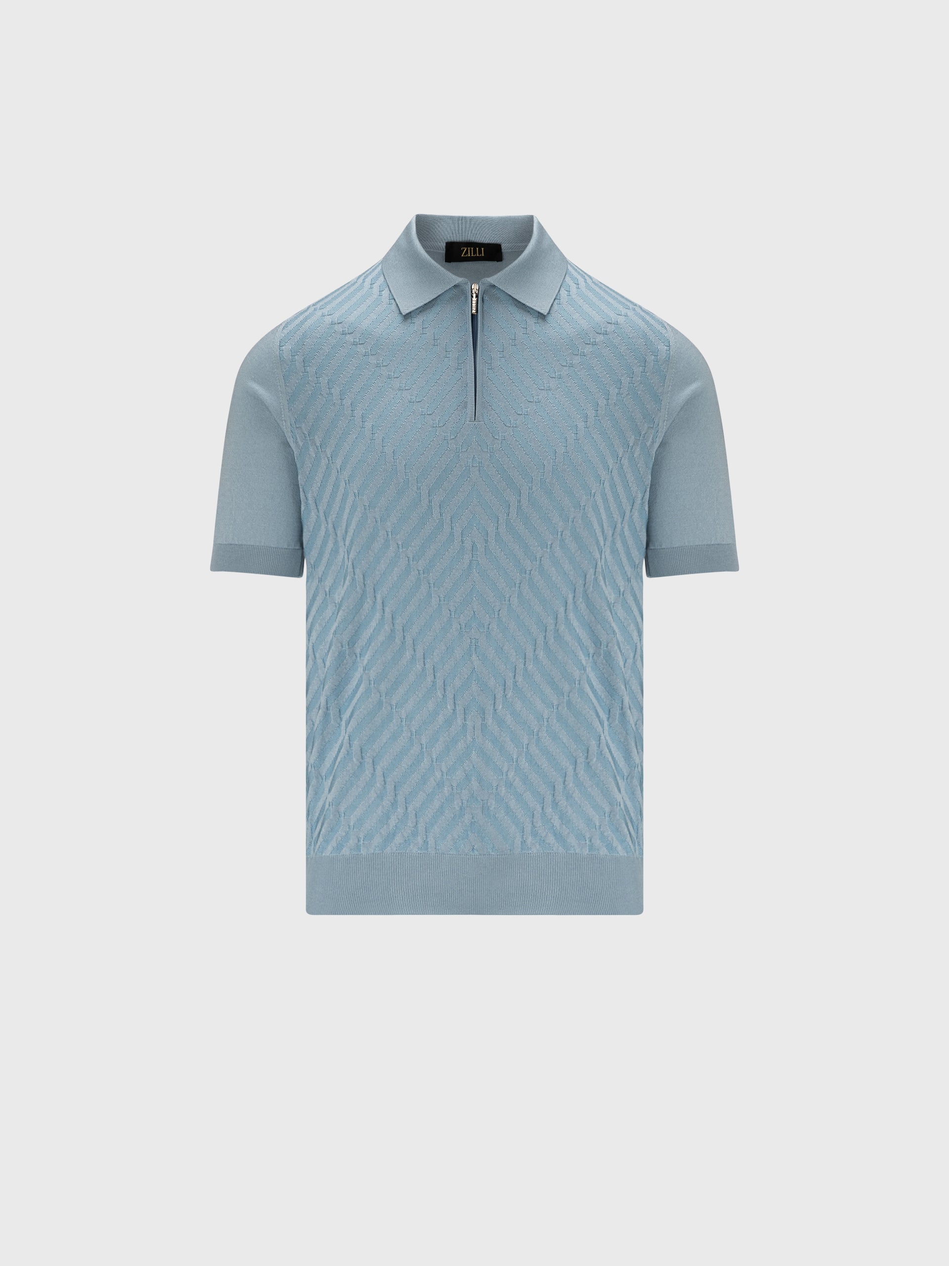 Zipped Polo Short Sleeves