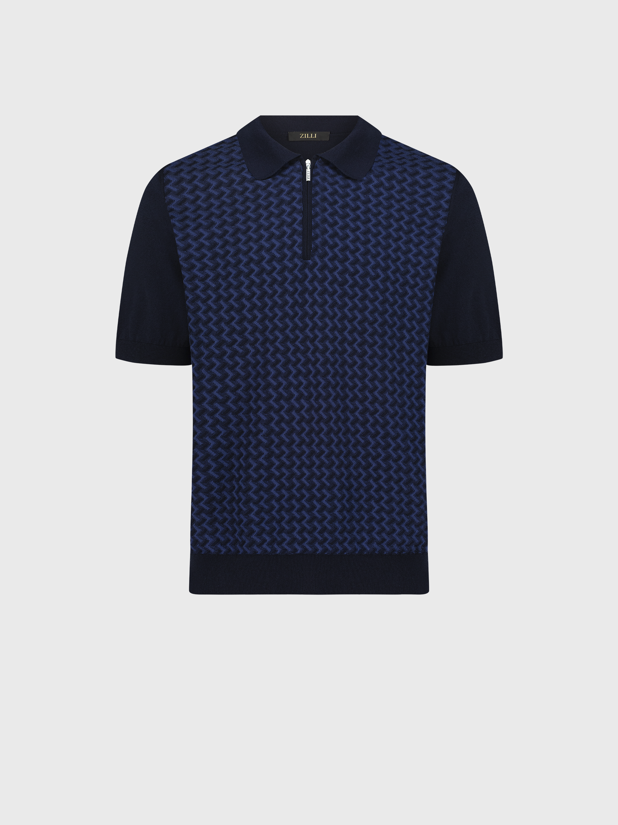 Short Sleeve Zipped Polo