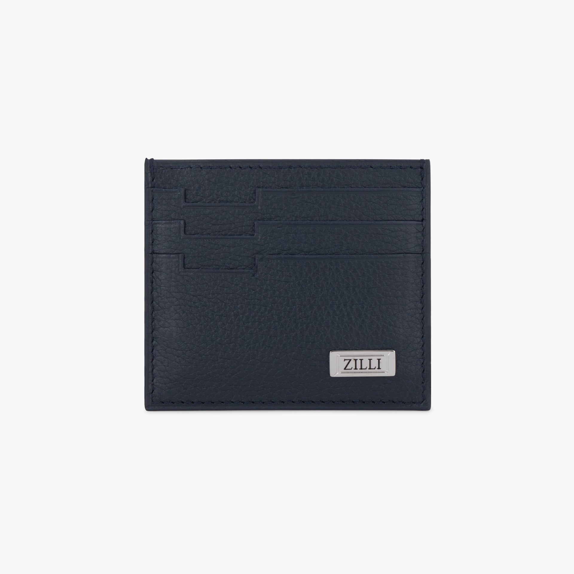Grained Calfskin Credit Card Holder