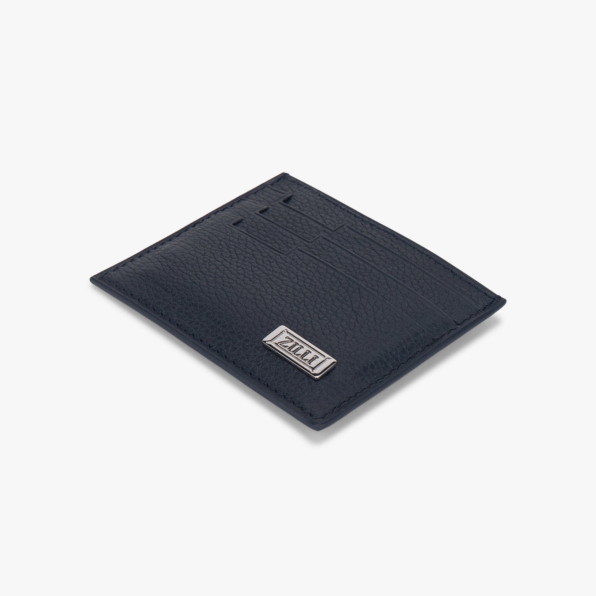 Grained Calfskin Credit Card Holder
