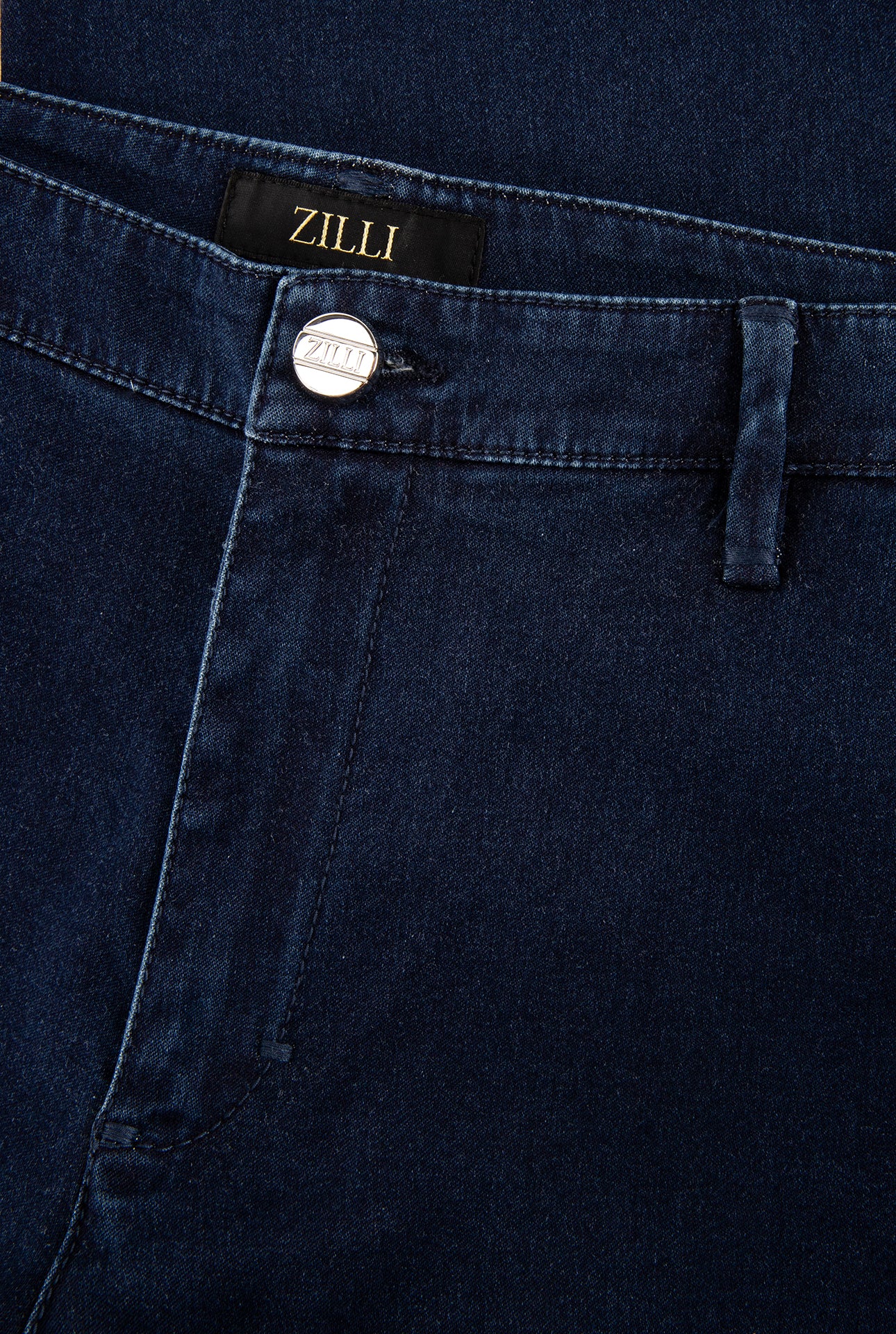 Slim Fit Pants with Calfskin Patch