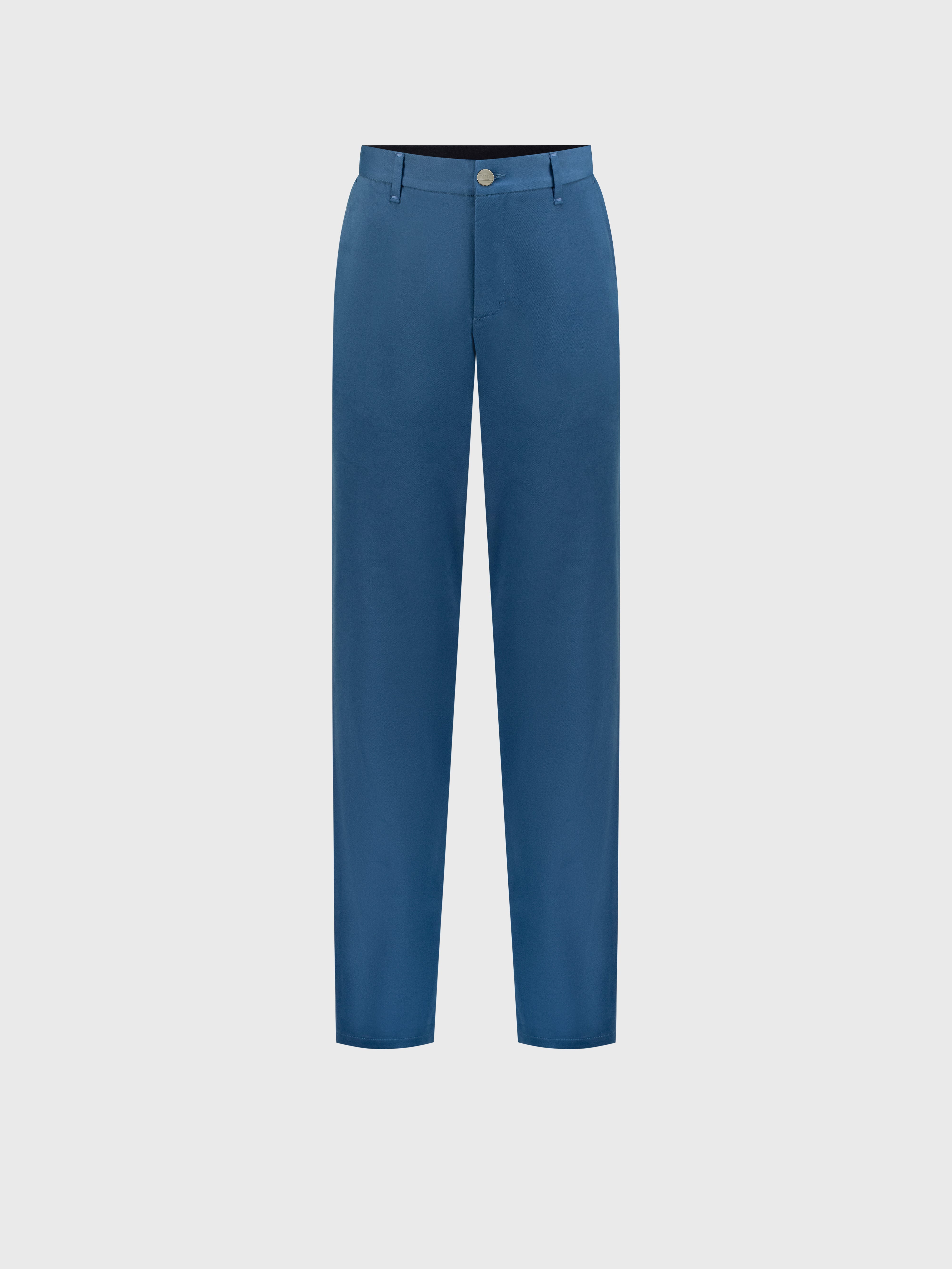 Trousers with Ribbed Elastic Waistband Blue Jeans
