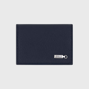 ZILLI Hardware Embellished Card Holder - Dark Navy