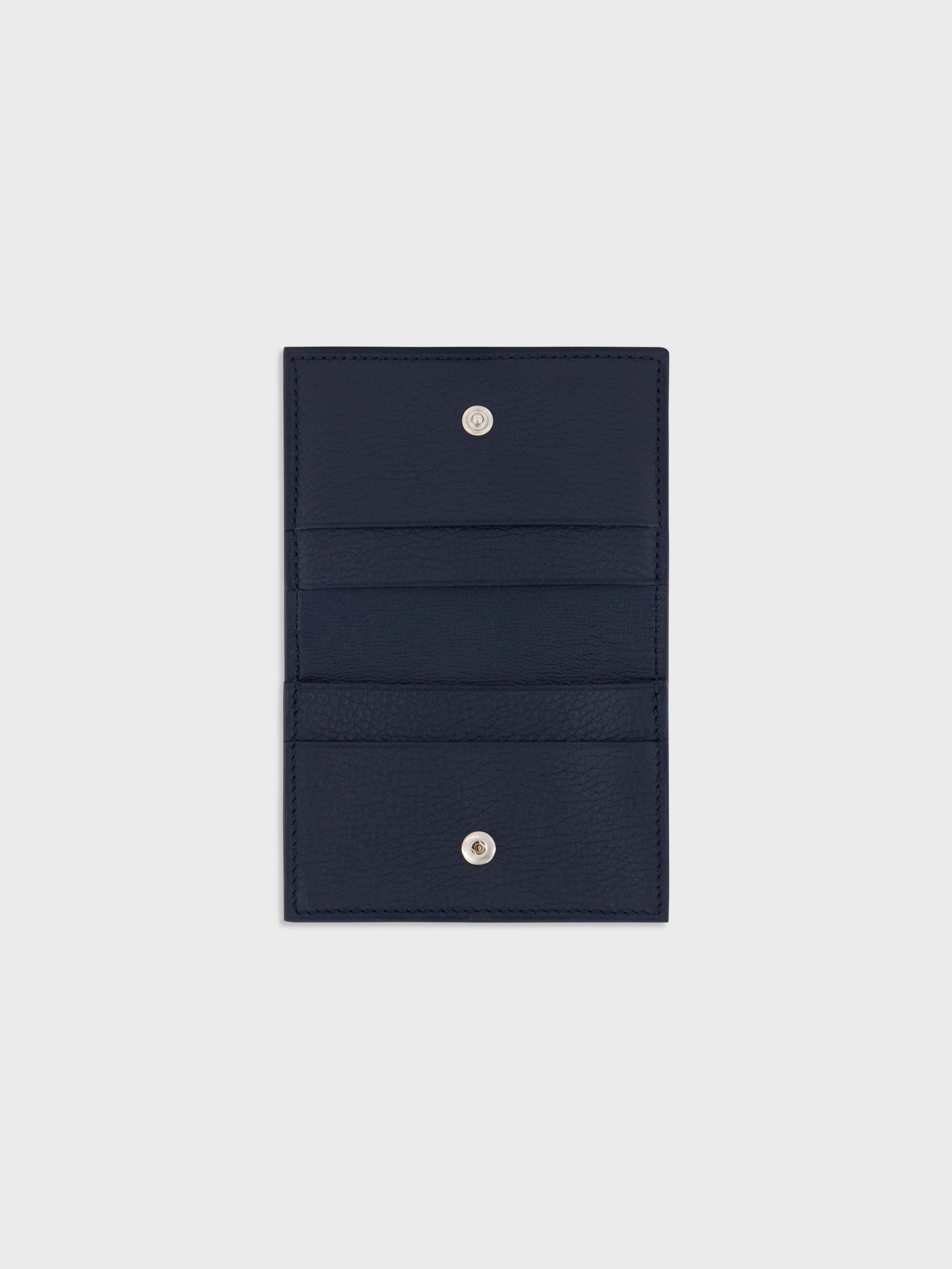 ZILLI Hardware Embellished Card Holder - Dark Navy
