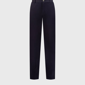Trousers with Ribbed Elastic Waistband Blue Navy