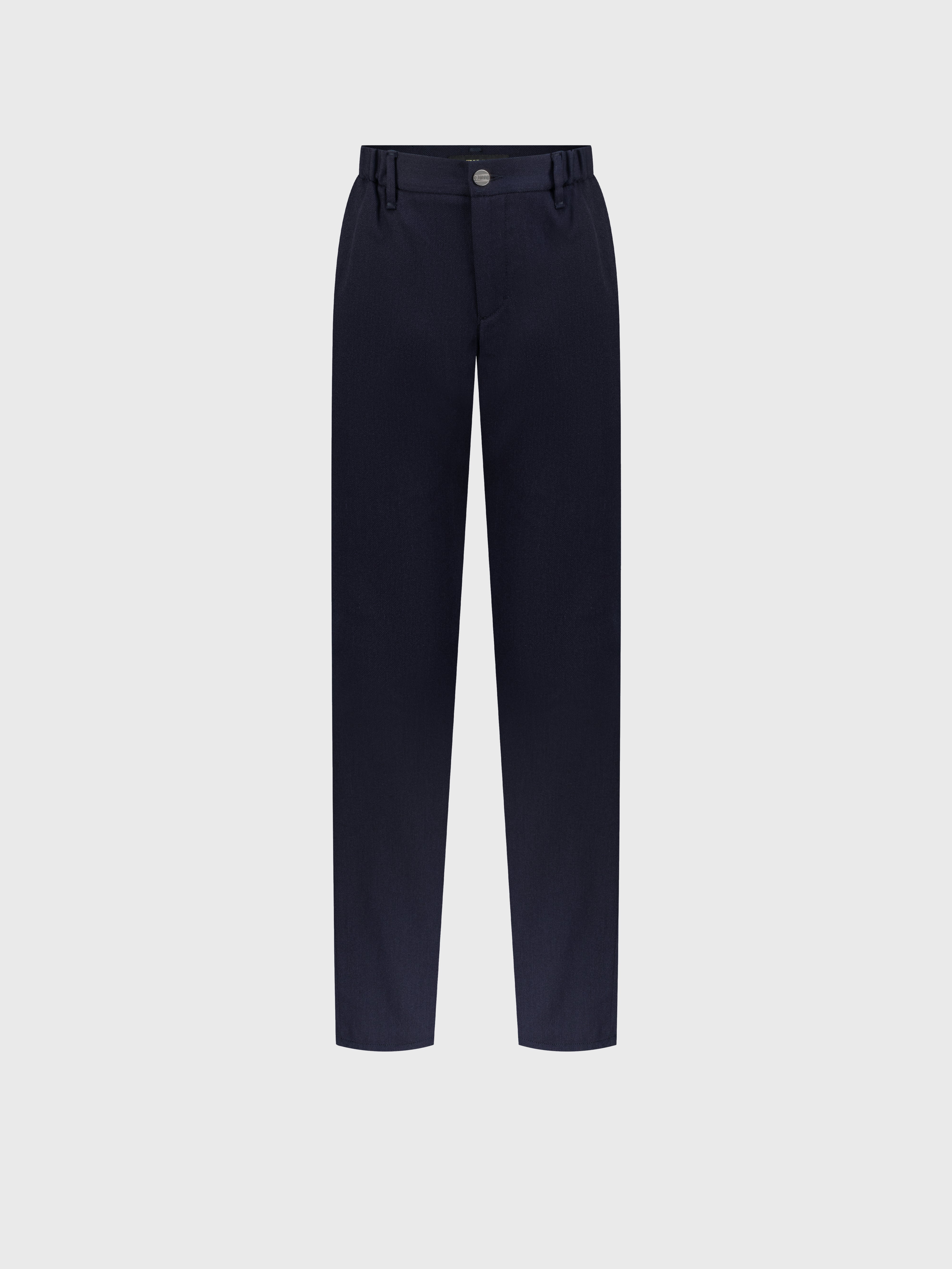 Slim Fit Trousers Blue Navy