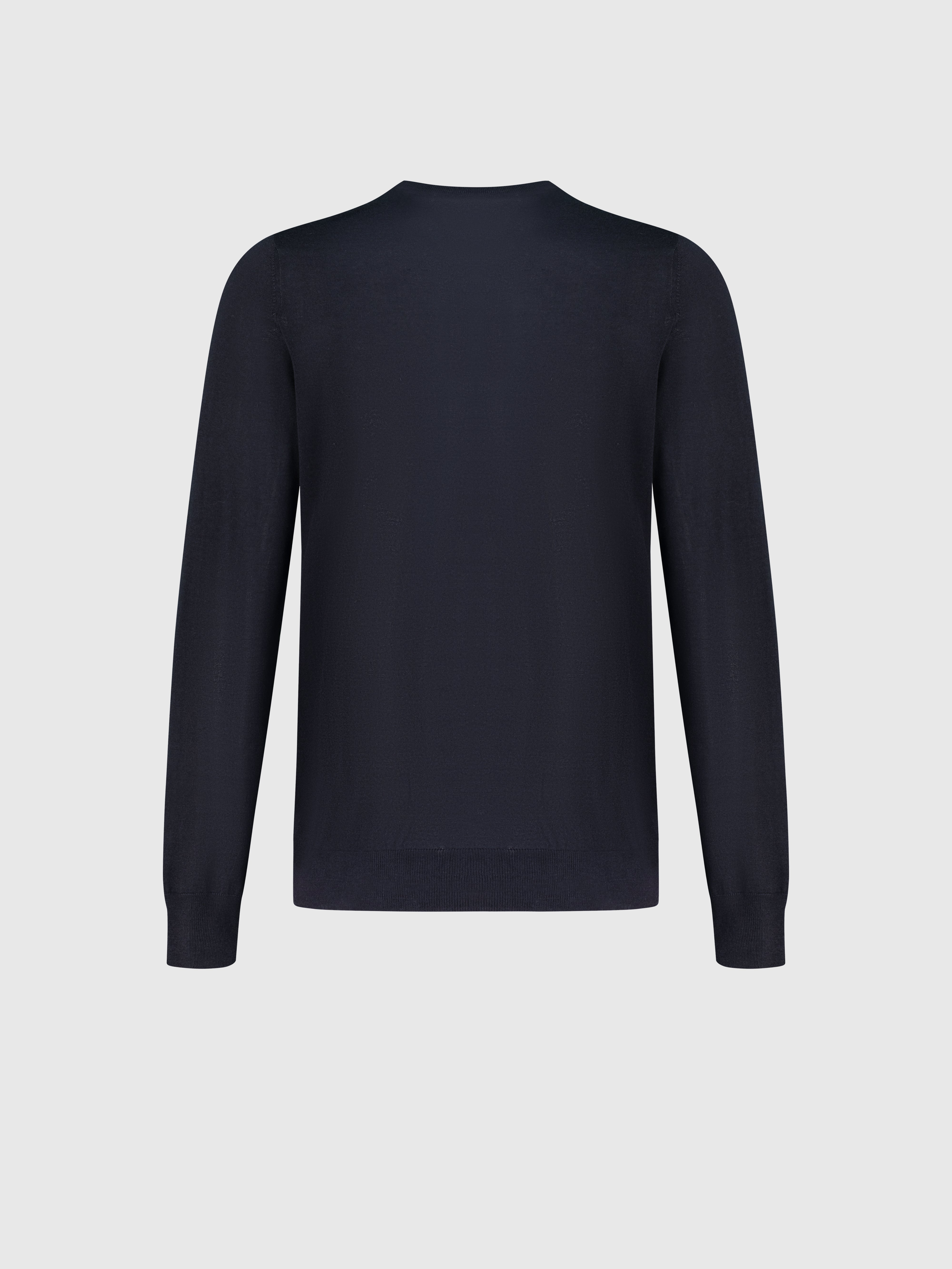 Cashmere and Silk Pullover Dark Navy