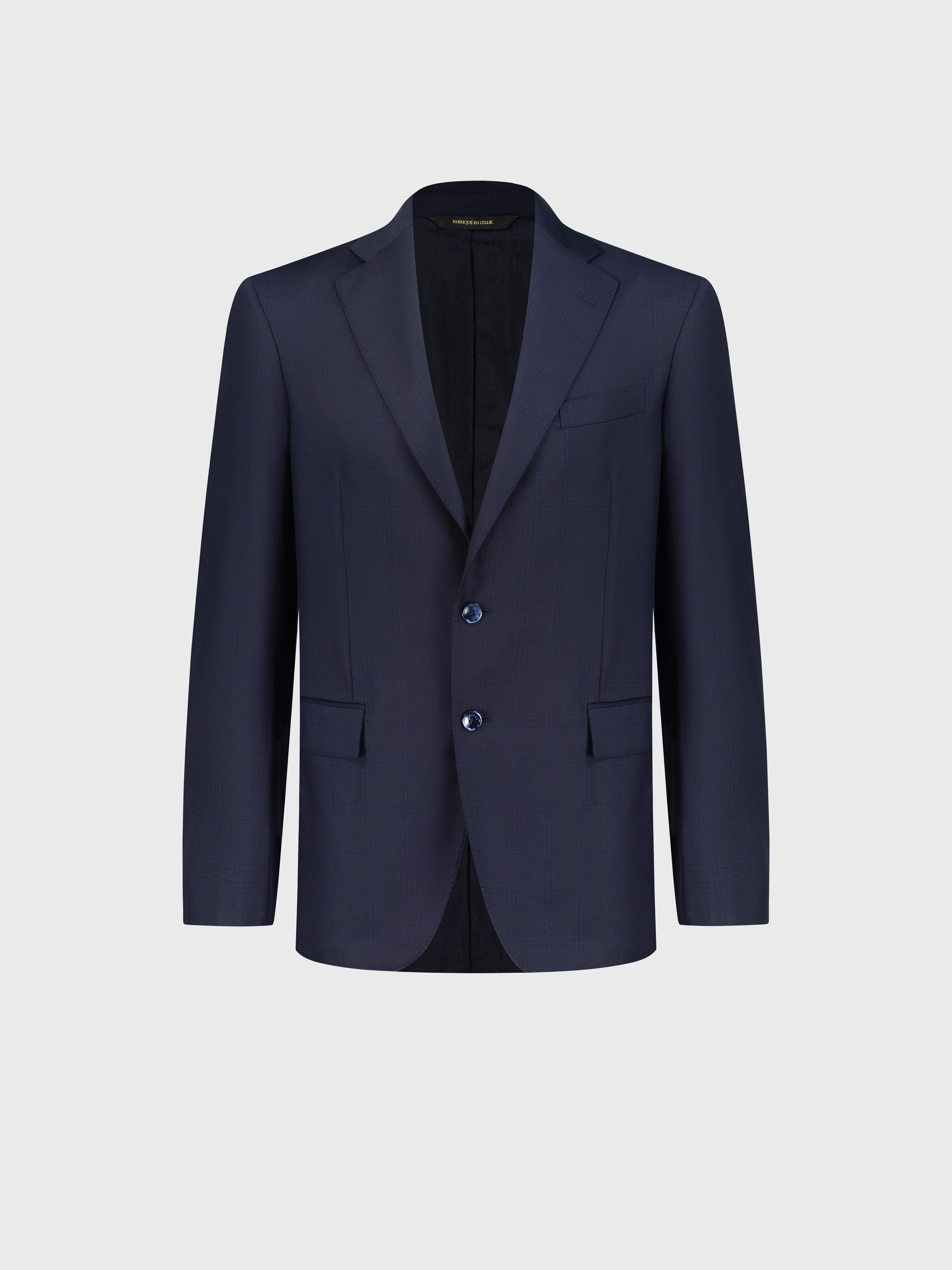 Formal Wool Suit Dark Navy