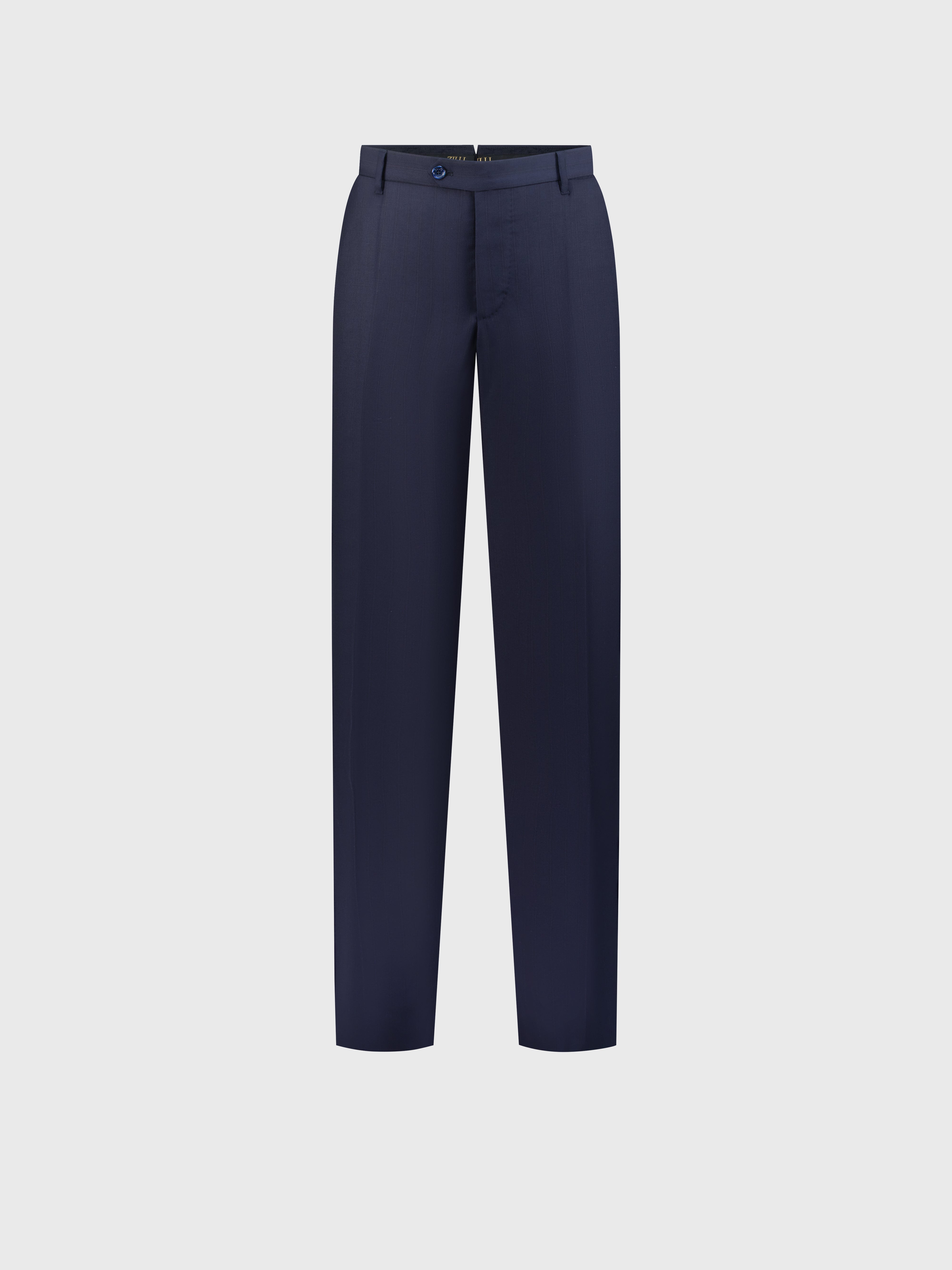 Formal Wool Suit Dark Navy