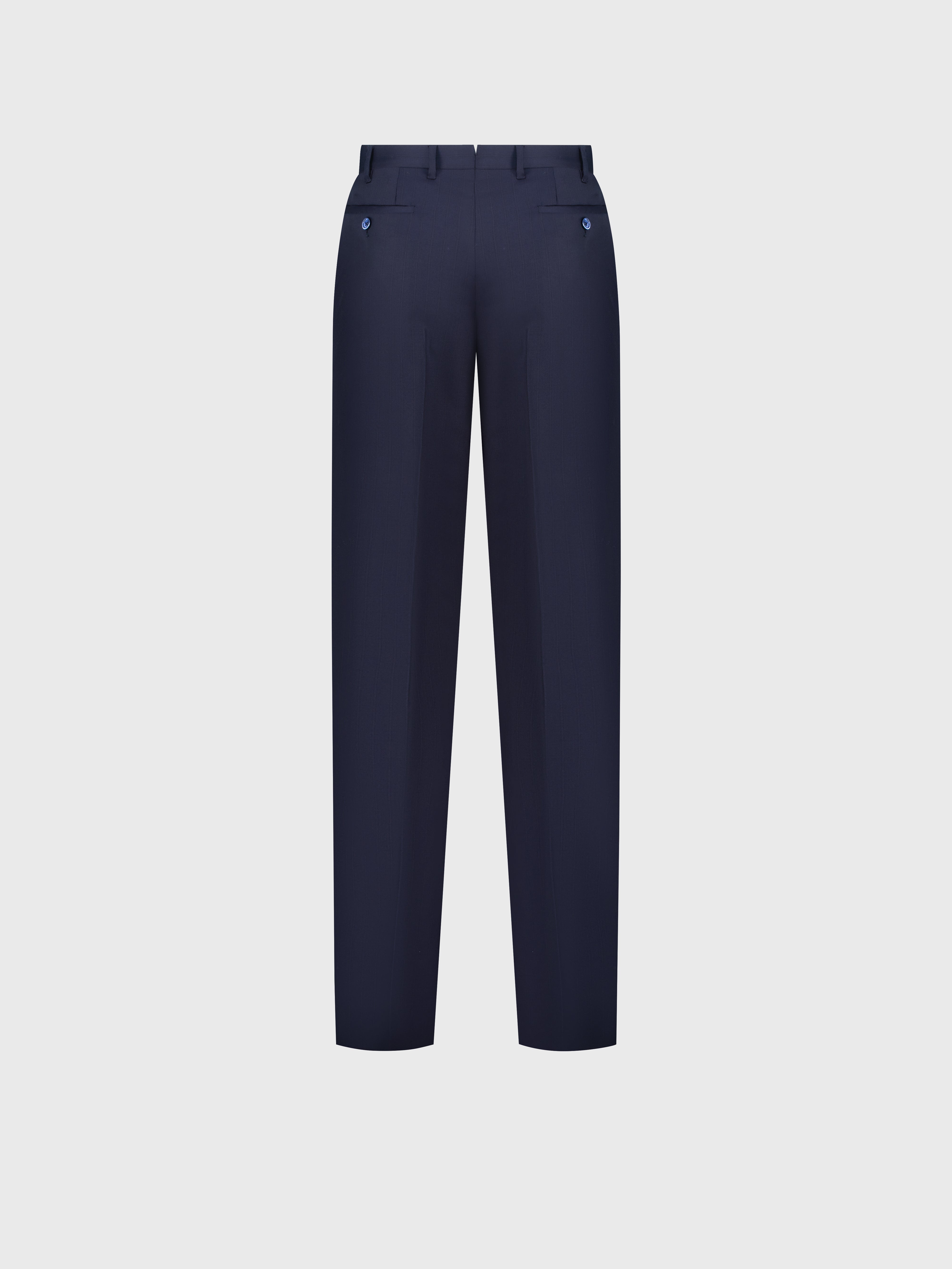 Formal Wool Suit Dark Navy