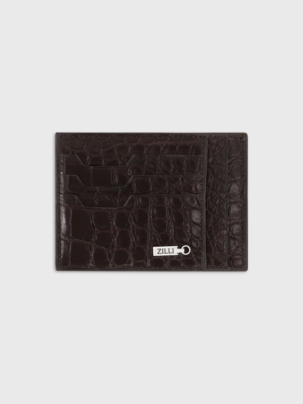 Leather Card Holder - Brown