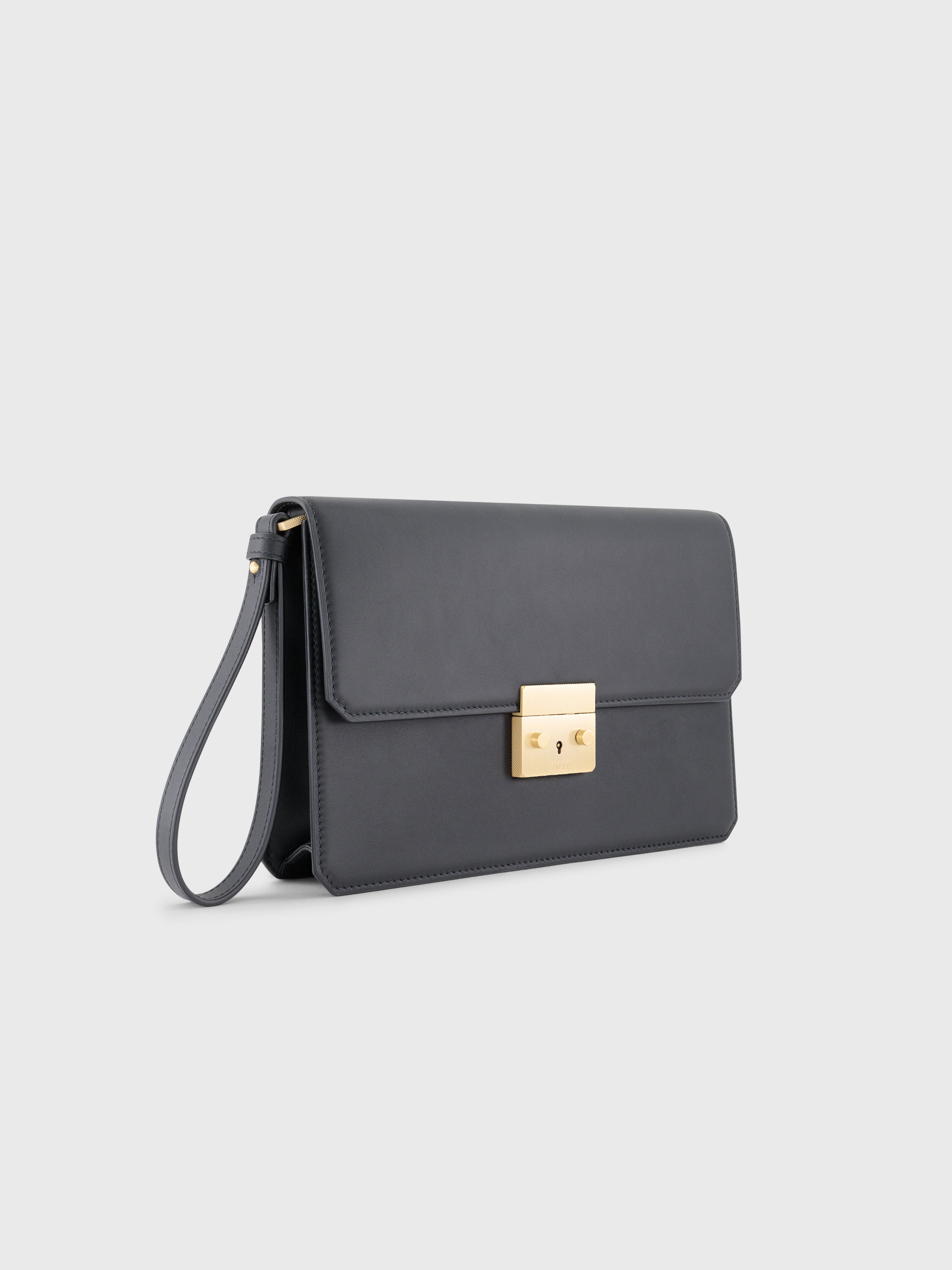Calfskin Clutch Bag Black