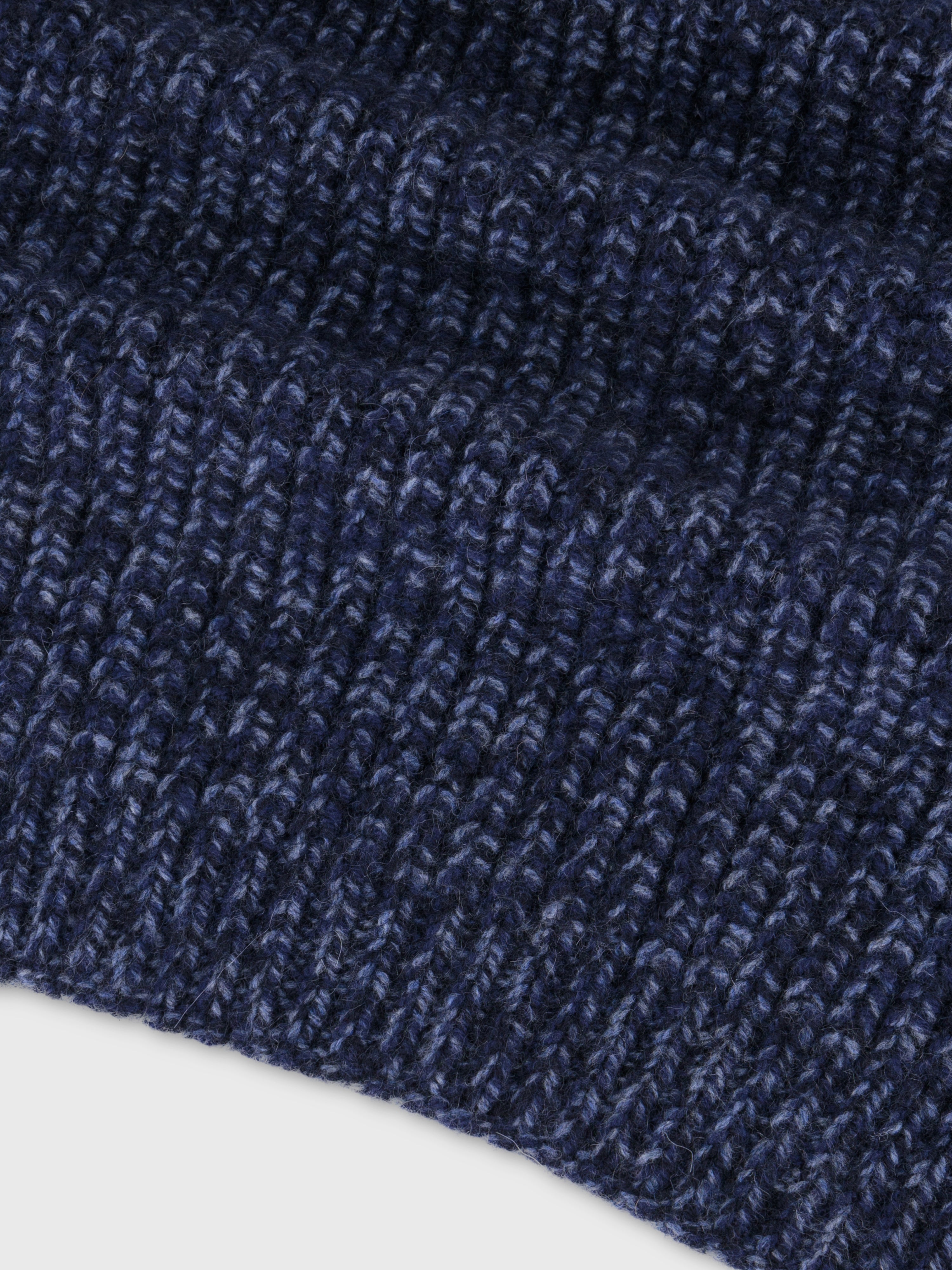 Cashmere Ribbed Knit Scarf
