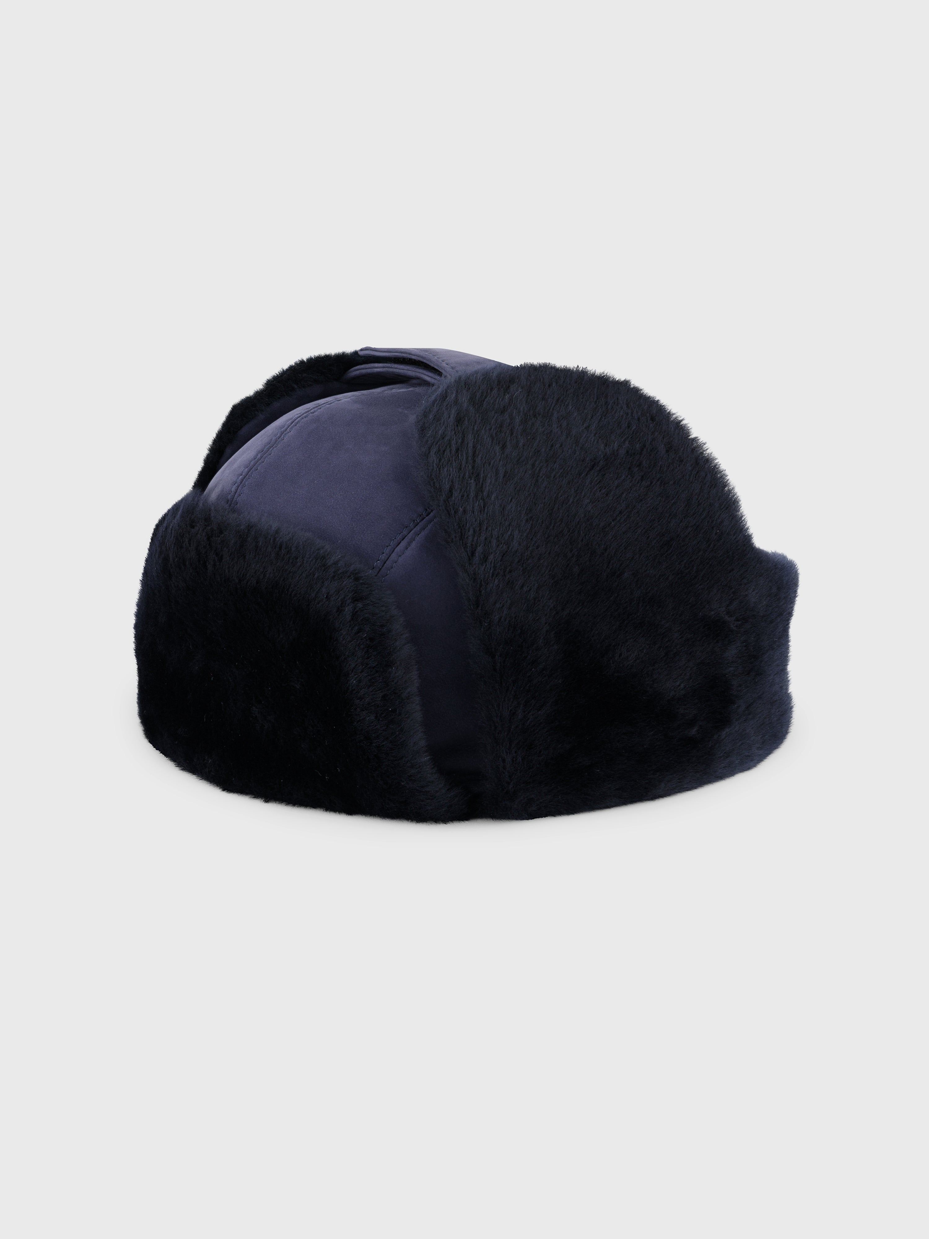 Lambskin Shapka Dark Navy