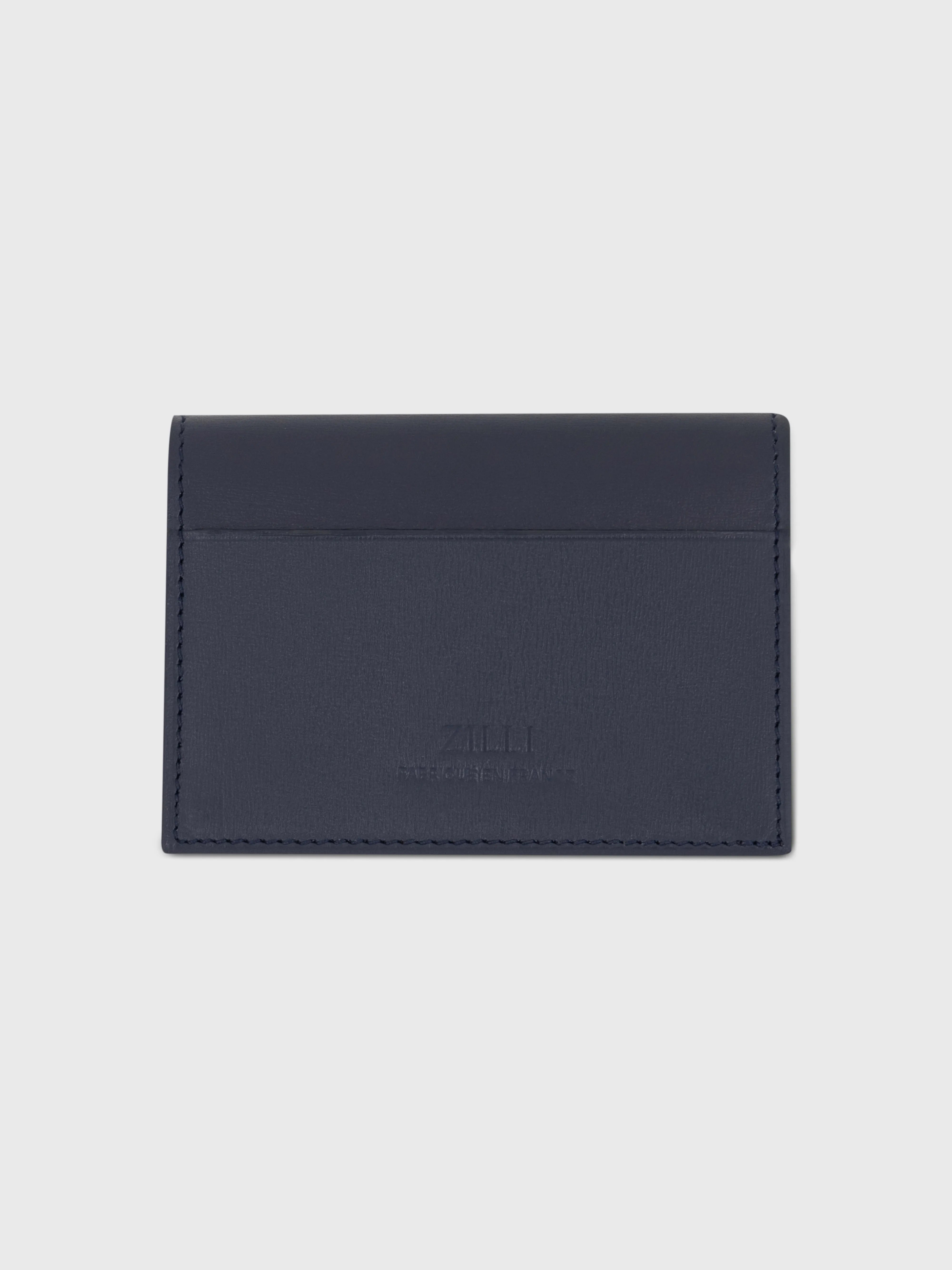 Держатель для карточек ZILLI с отделкой - темно-морской