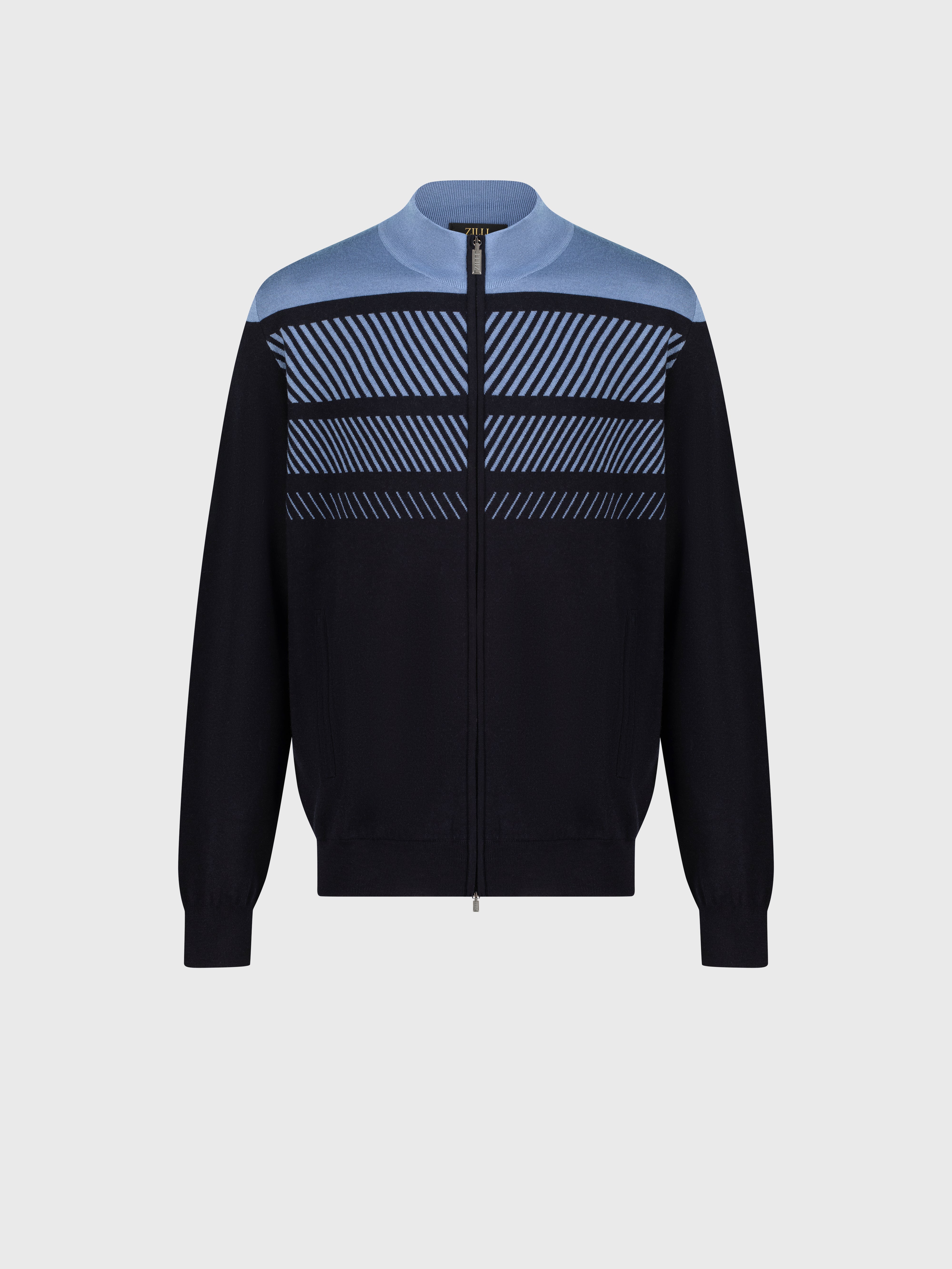 Jogging Suit in Cashmere and Silk Dark Navy