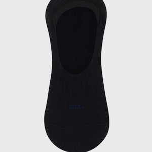 Cotton Blend No-Show Socks - Black